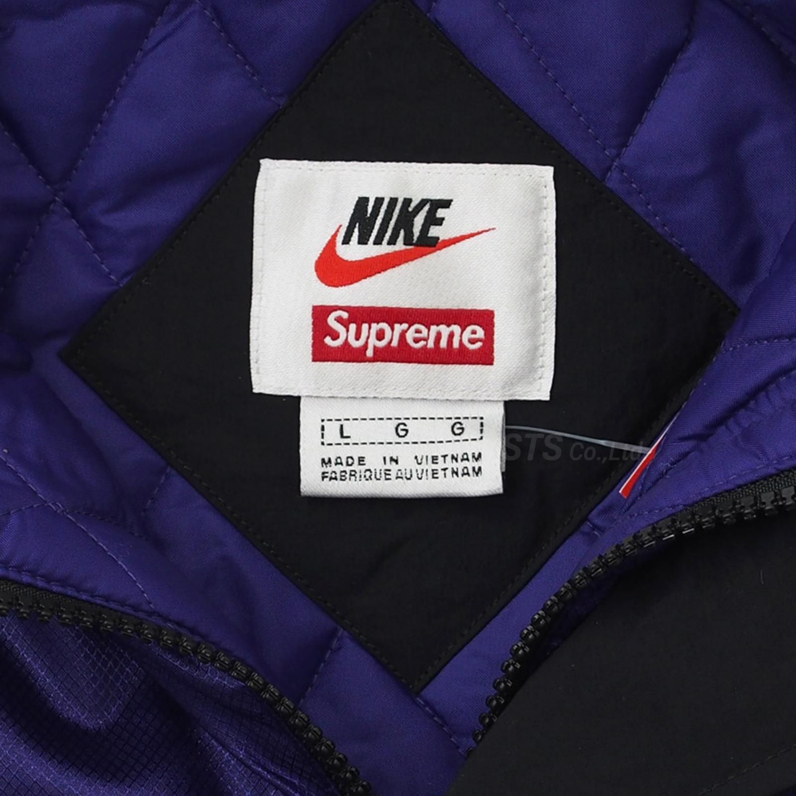 値下げ！Supreme NikeHooded Sport Jacket 紫 Lメンズ - ナイロン ...