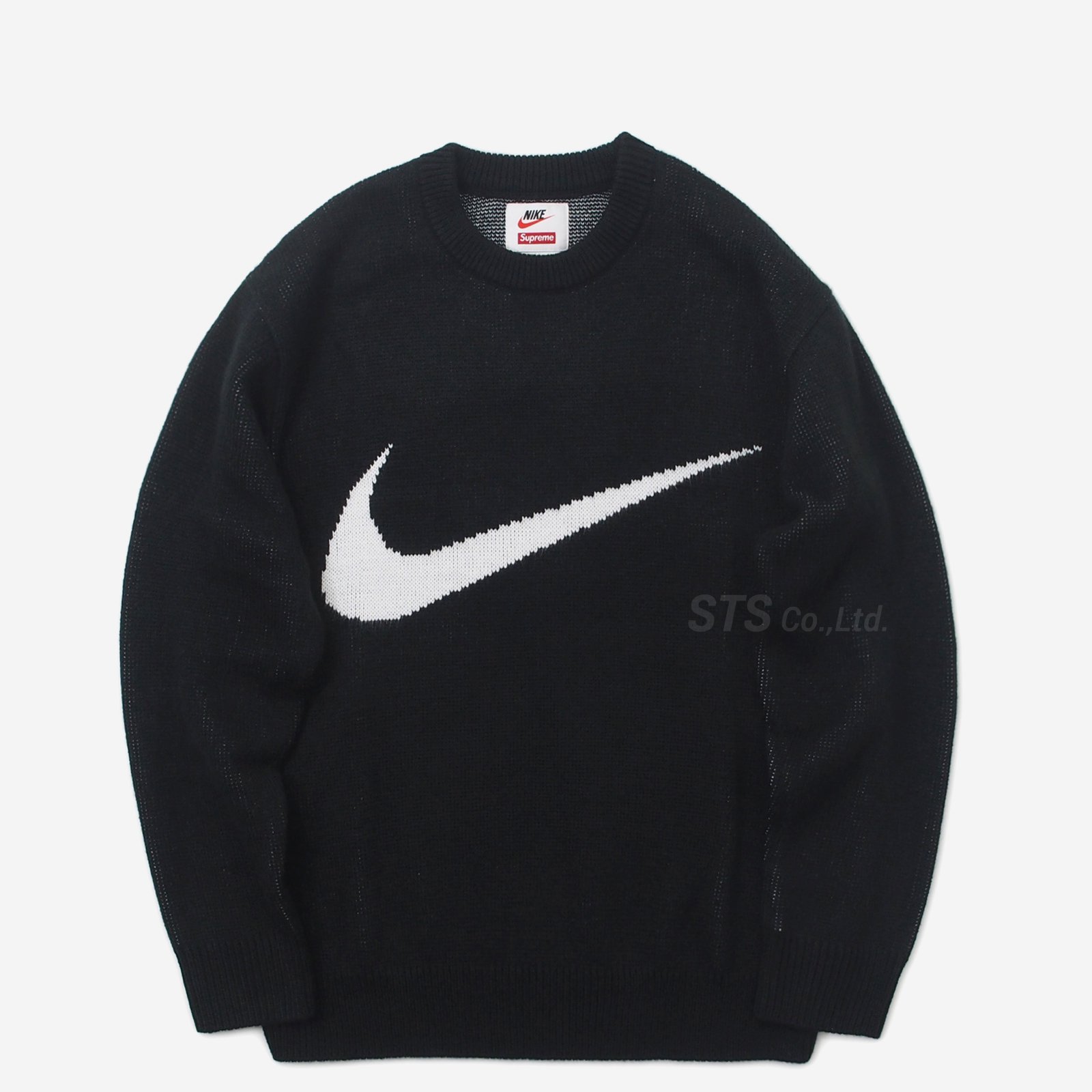 Nike swoosh sweatshirt black online