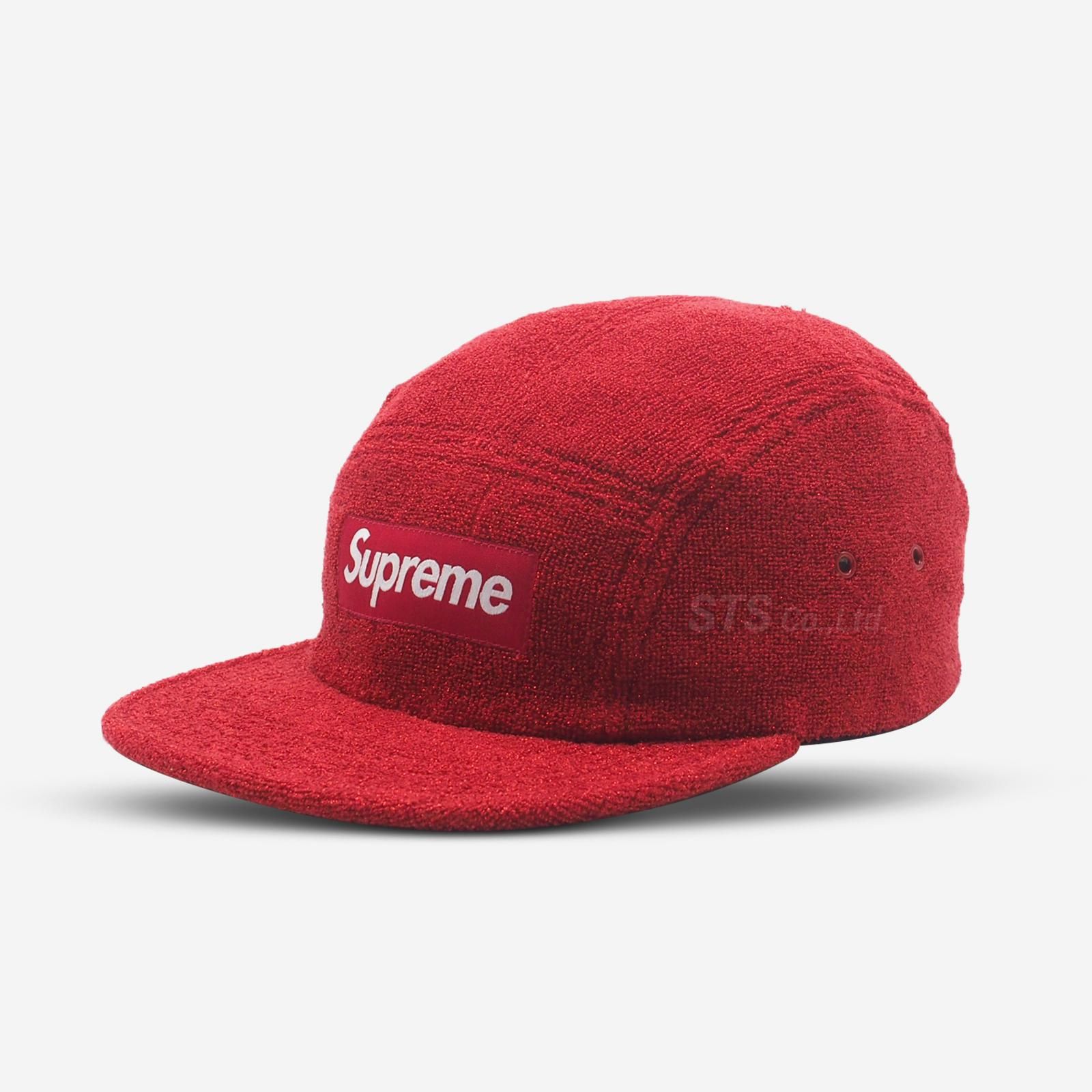 Supreme glitter terry camp cap on sale