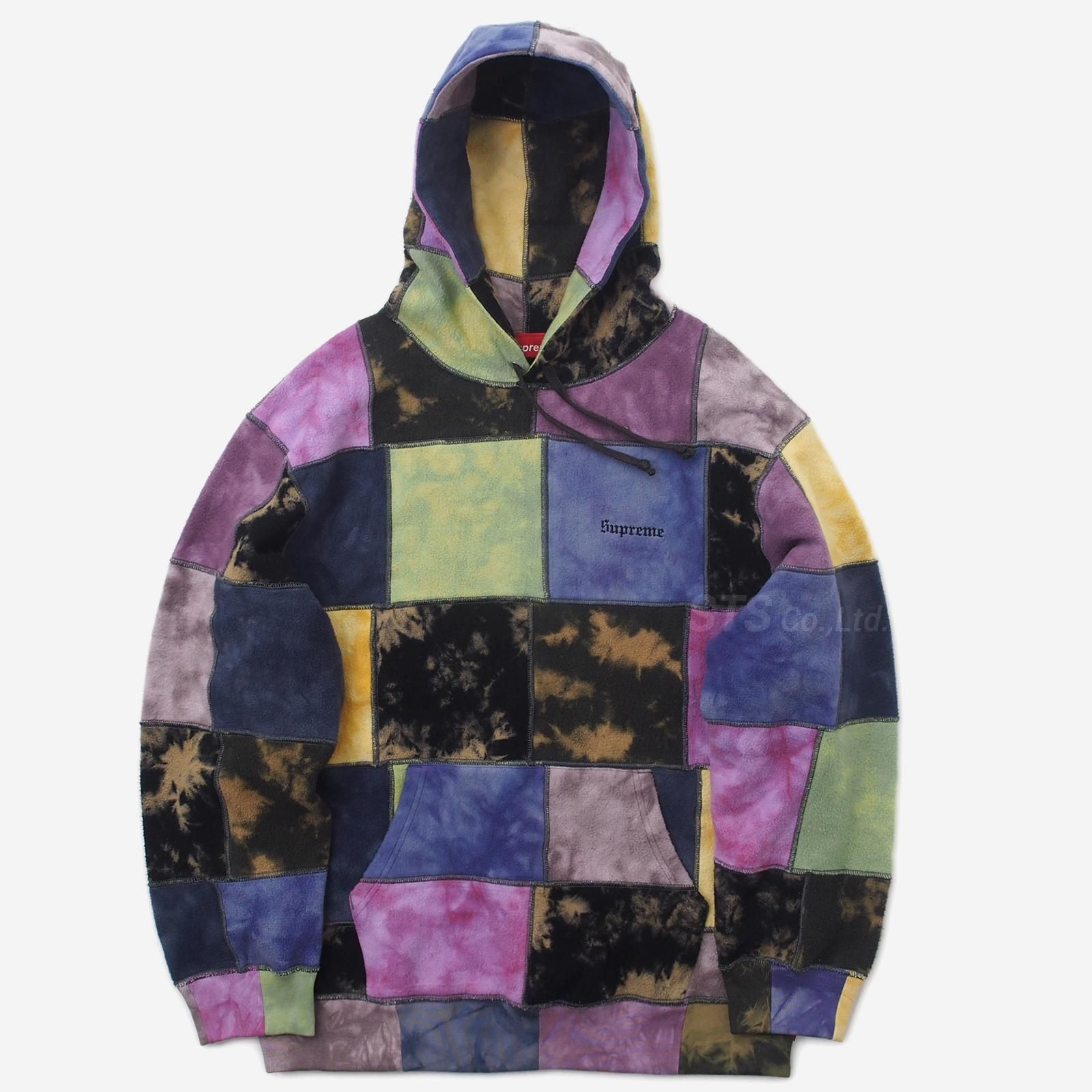 supreme Patchwork Tie Dye Hooded