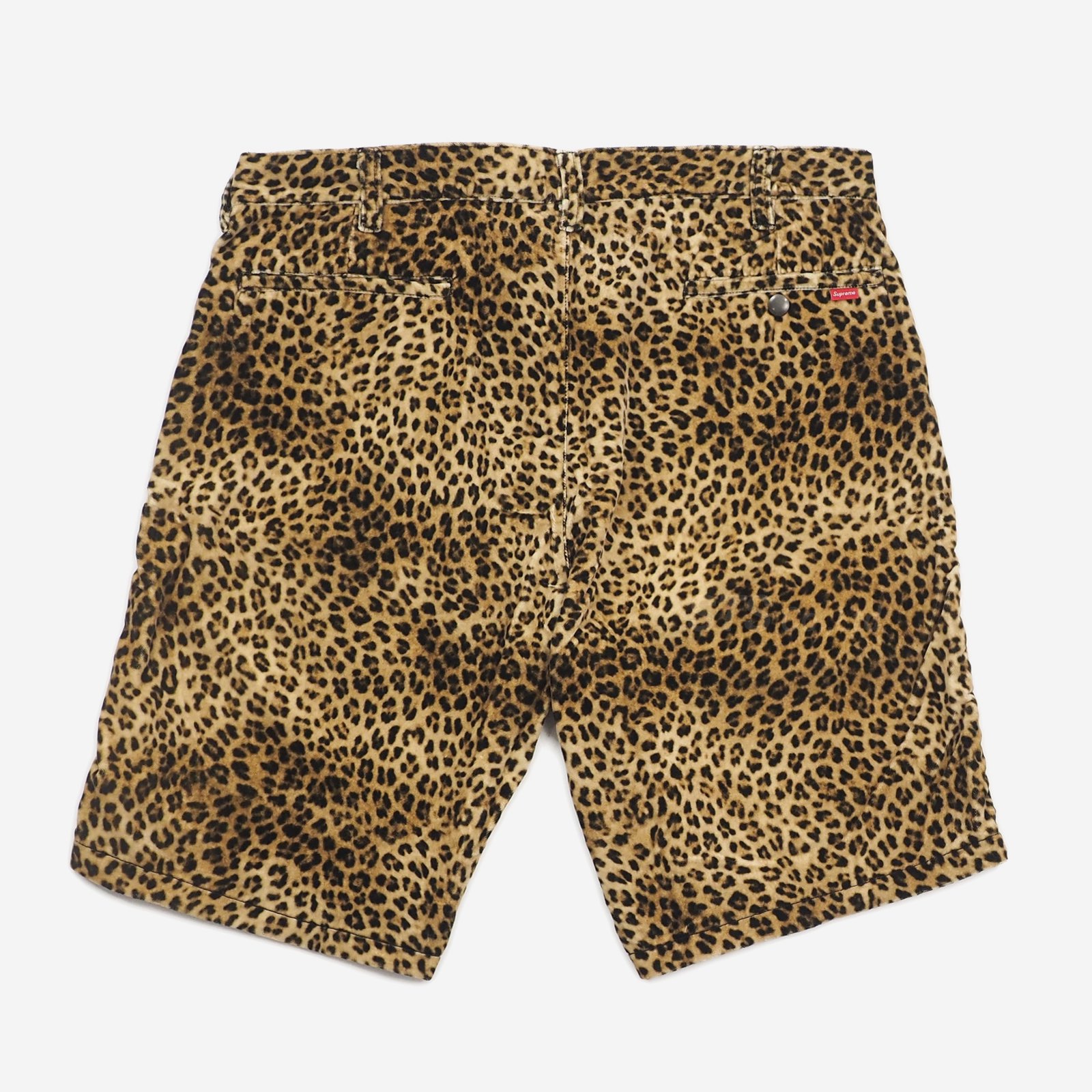 Supreme Velvet Work Short レオパード w30 - ショートパンツ