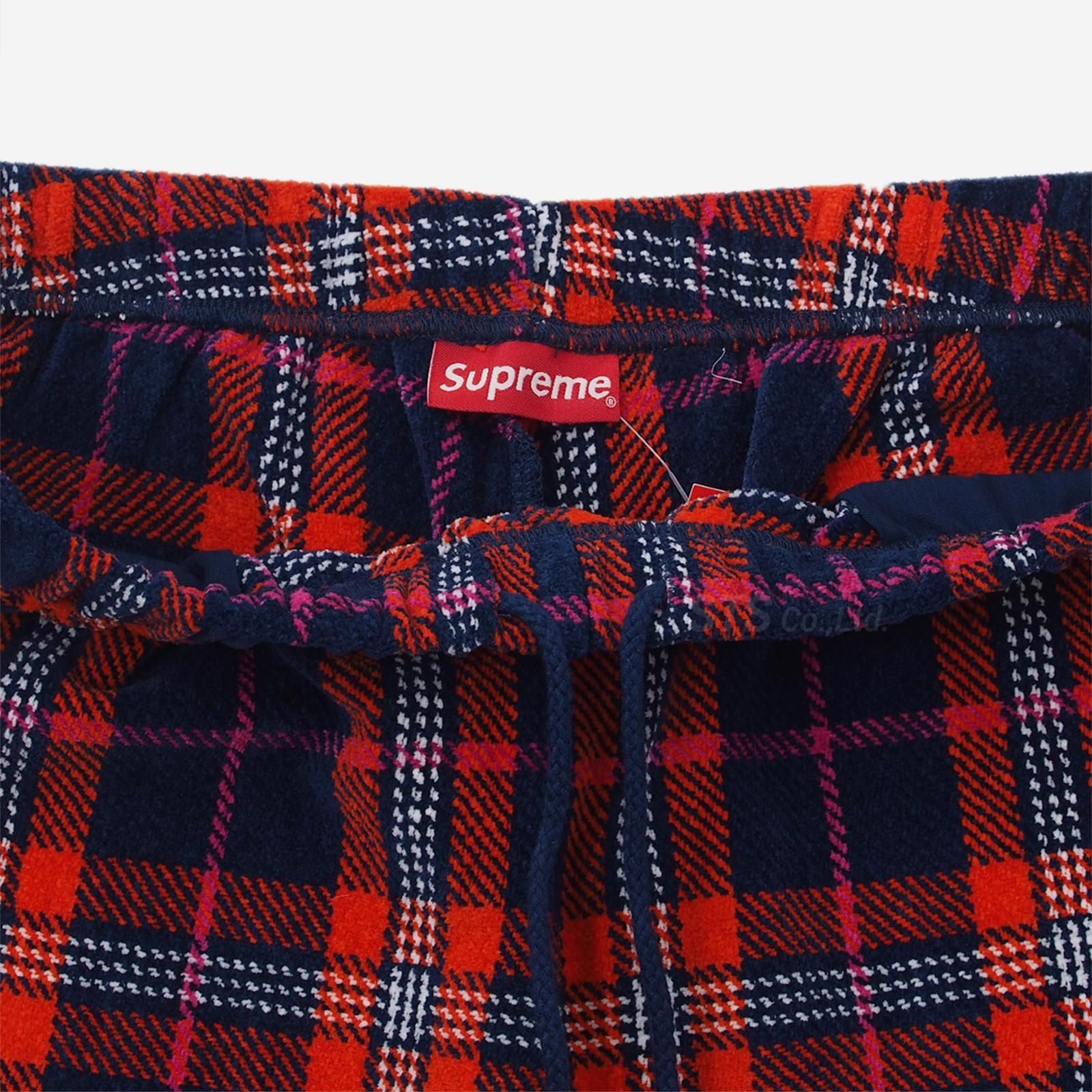 Supreme Plaid Velour Short-