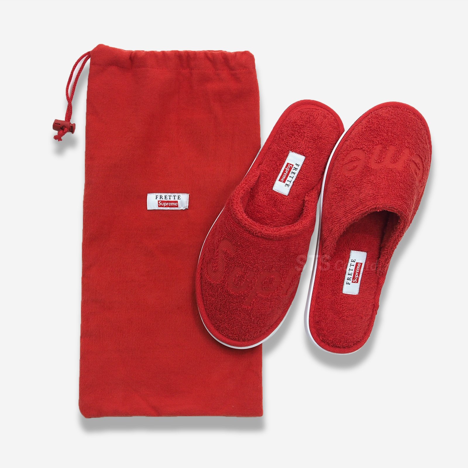 19SS Supreme / Frette Slippers Red