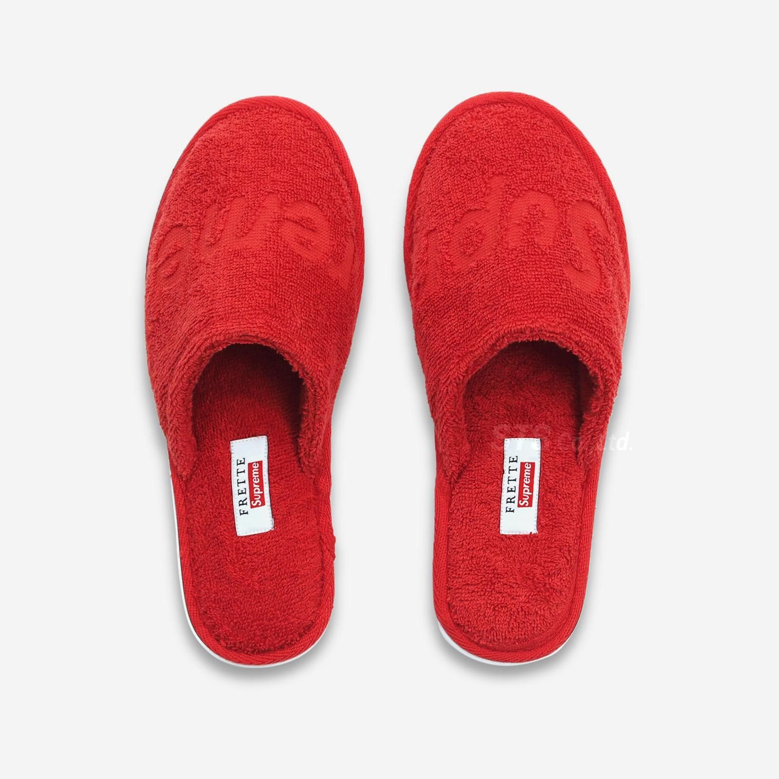 supreme Frette Slippers スリッパ 10/12 赤