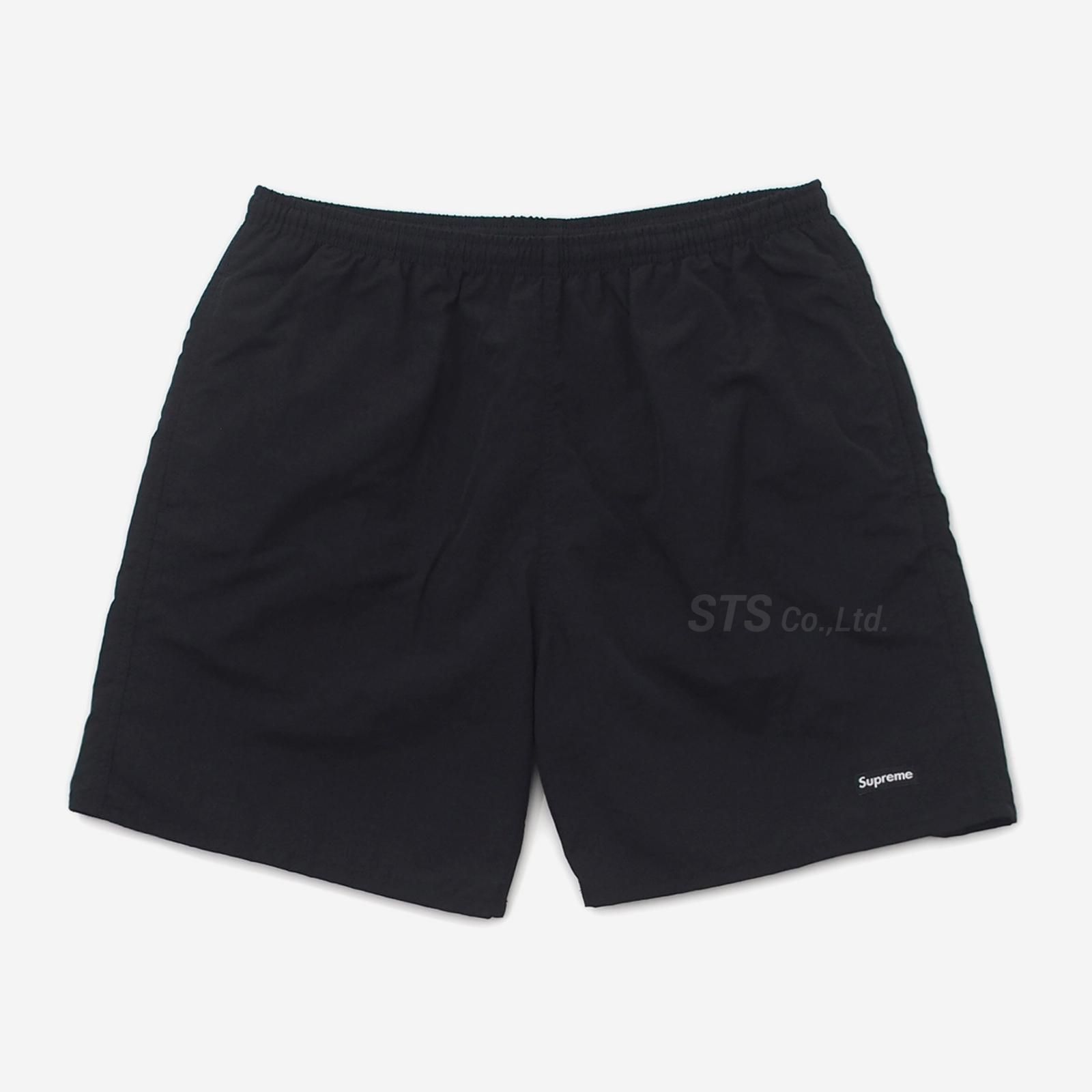 初回限定】 18SS Supreme Nylon Water Short Black M ショートパンツ