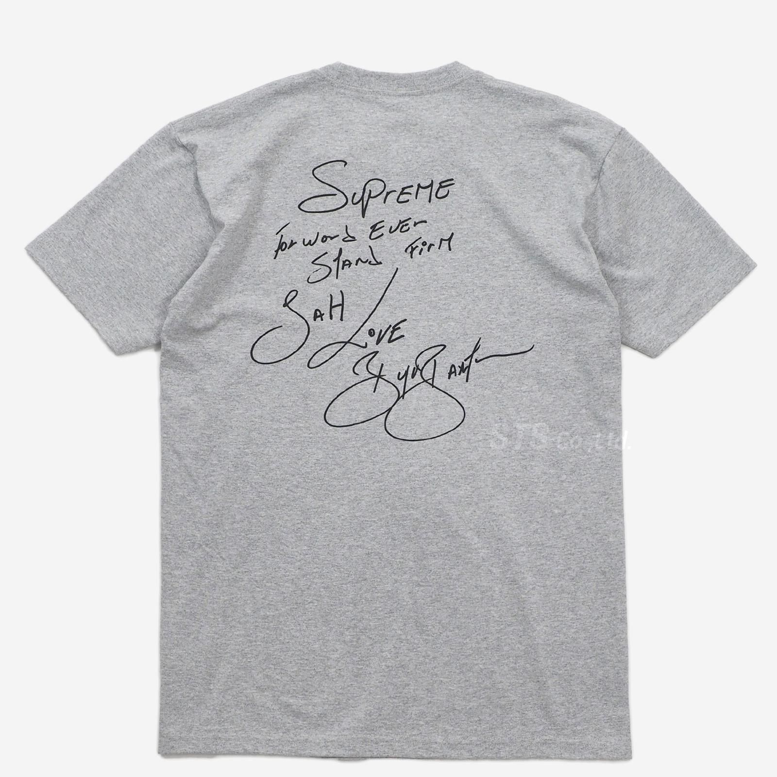 L Supreme buju banton tee シュプリーム grey