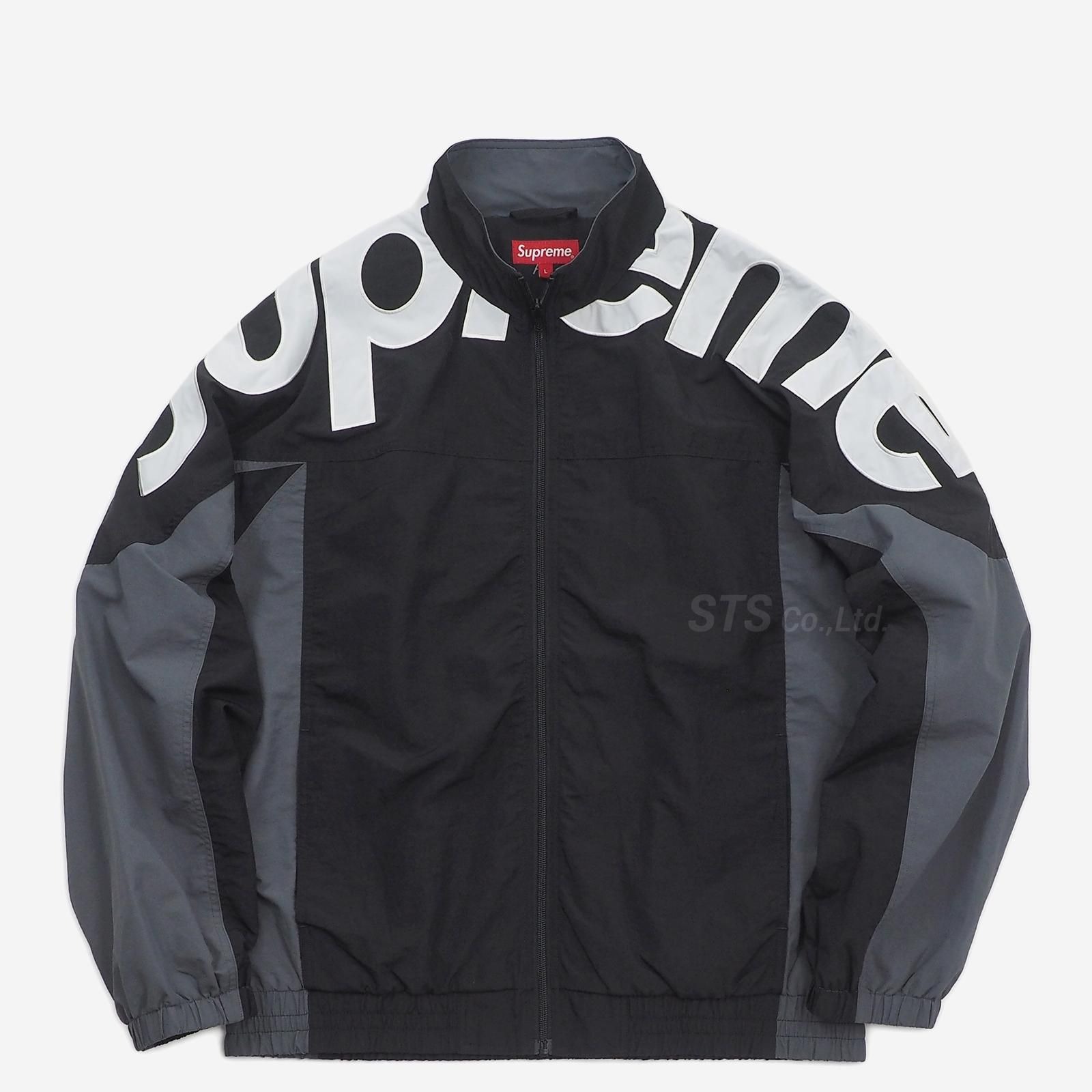 supreme Shoulder Logo Track Jacket Lナイロンジャケット - ナイロン