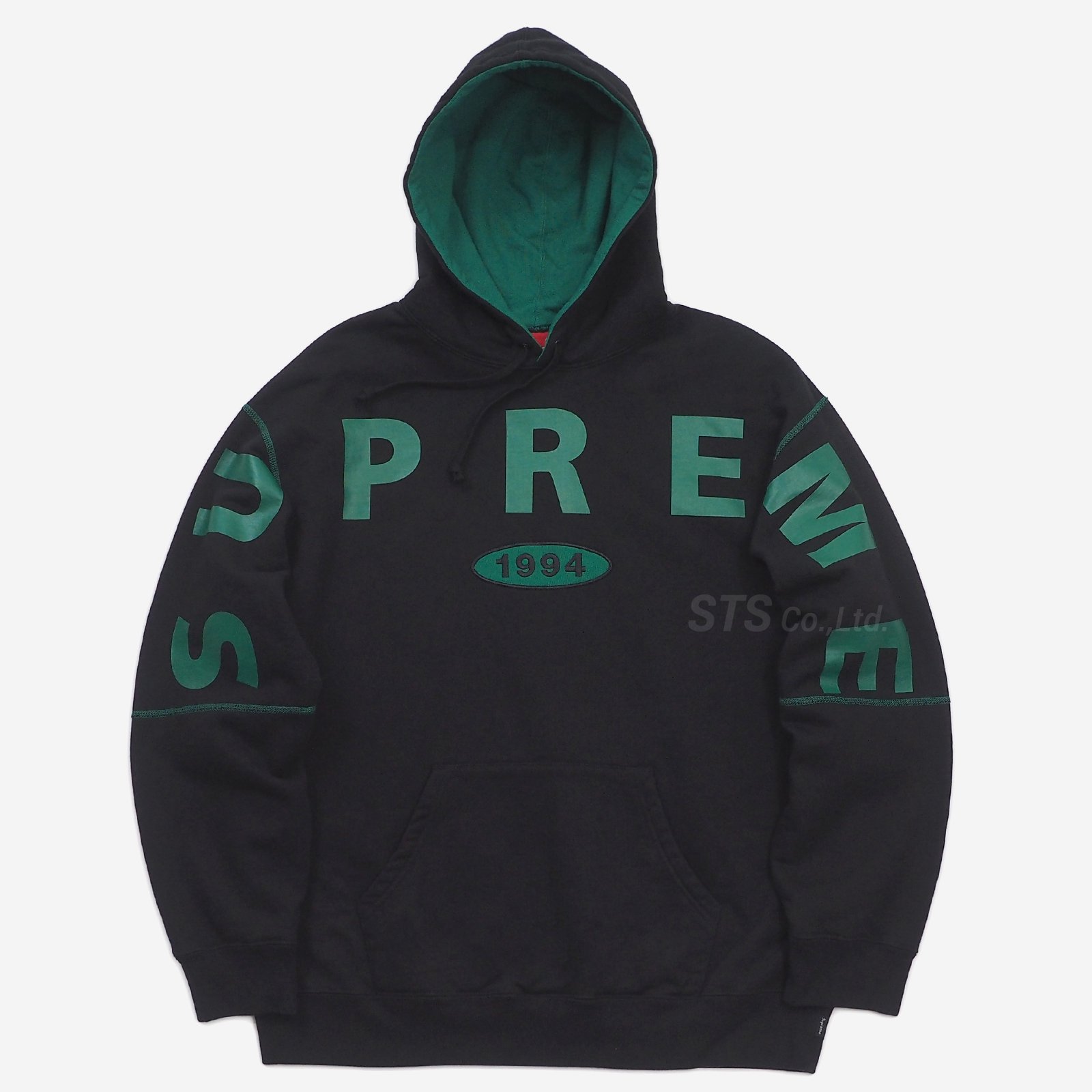 【新品L】Supreme Spread Logo Hooded 黒