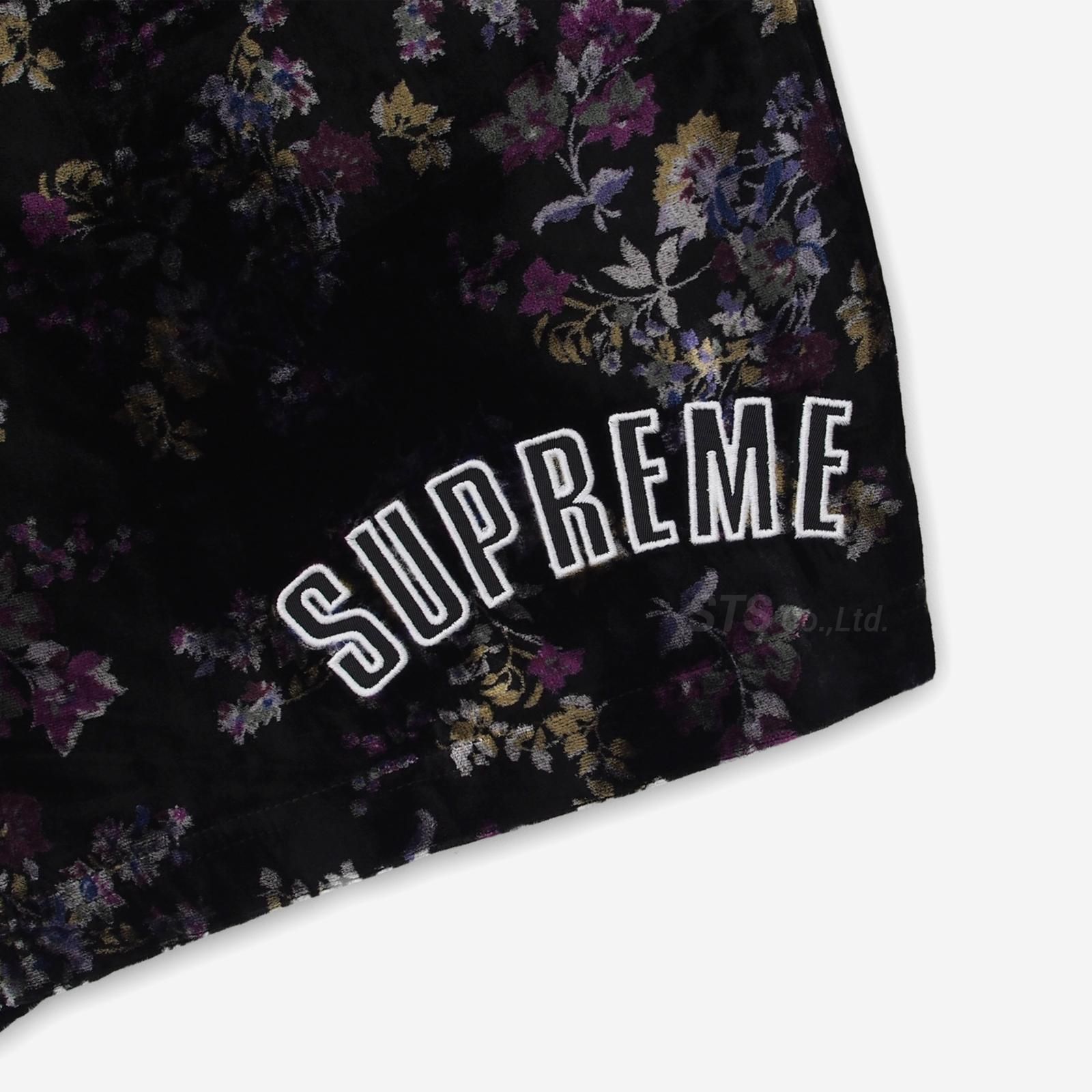 XL 付属品完備 Supreme Floral Velour Short-