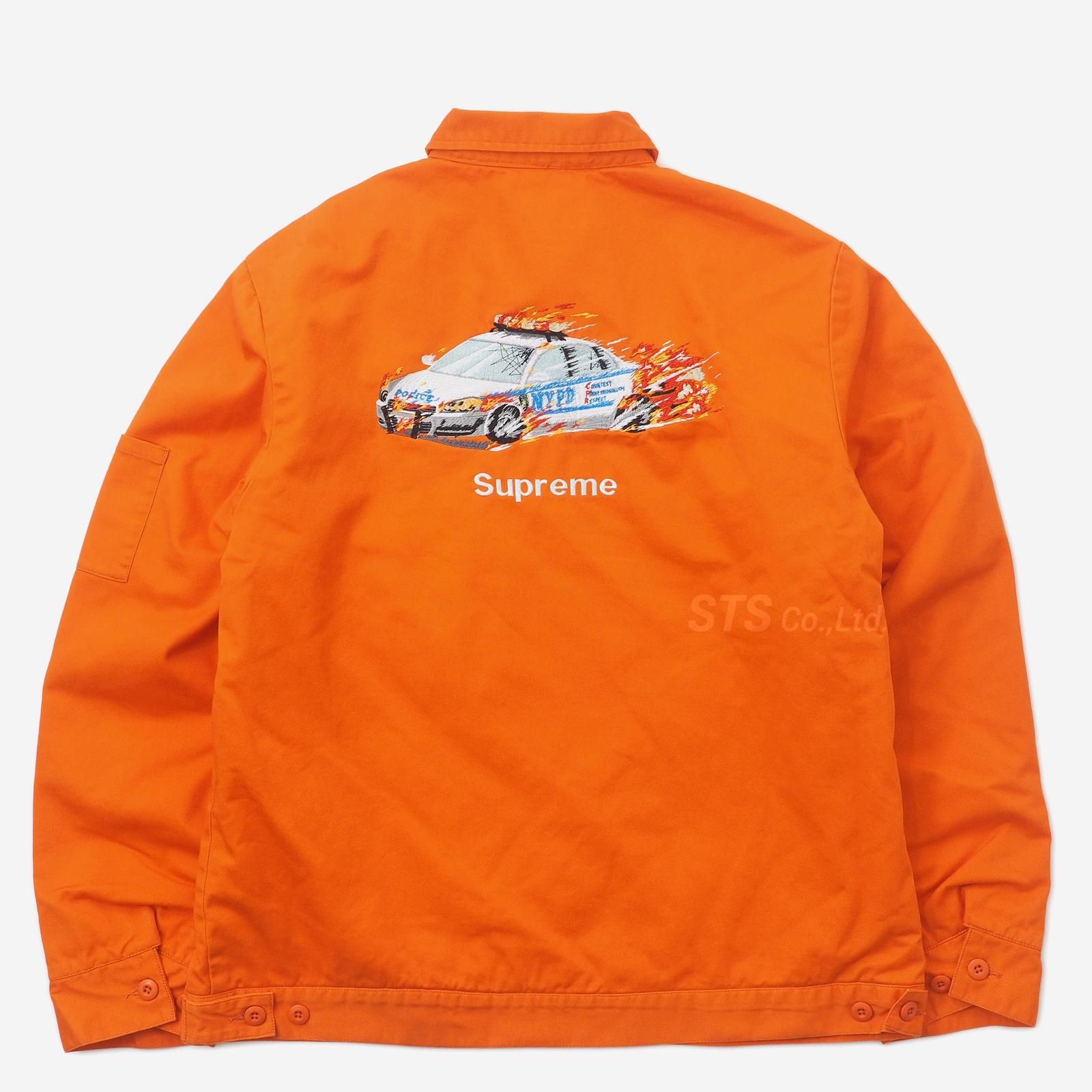 XL Cop Car Embroidered Work Jacket