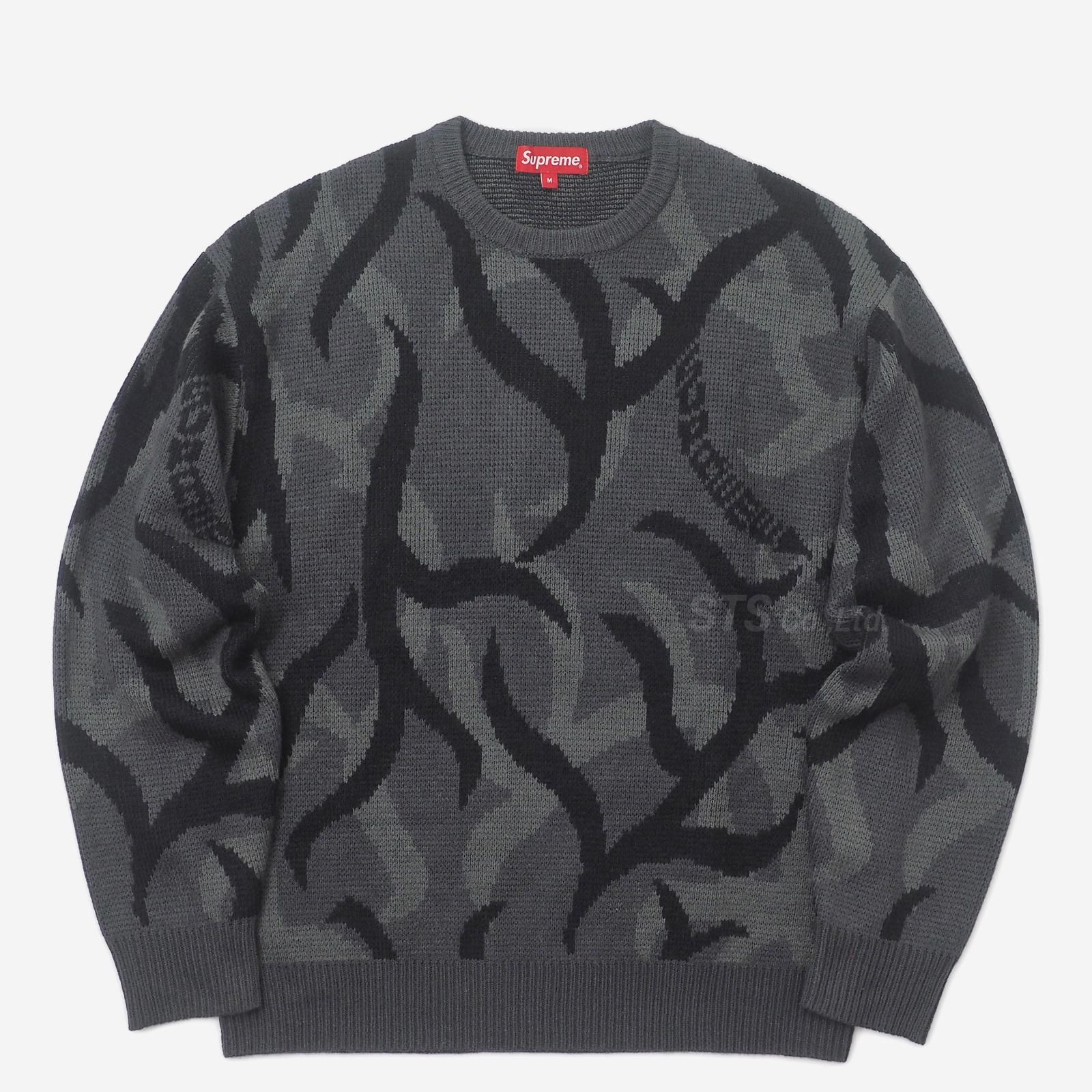 supreme tribal camo sweater