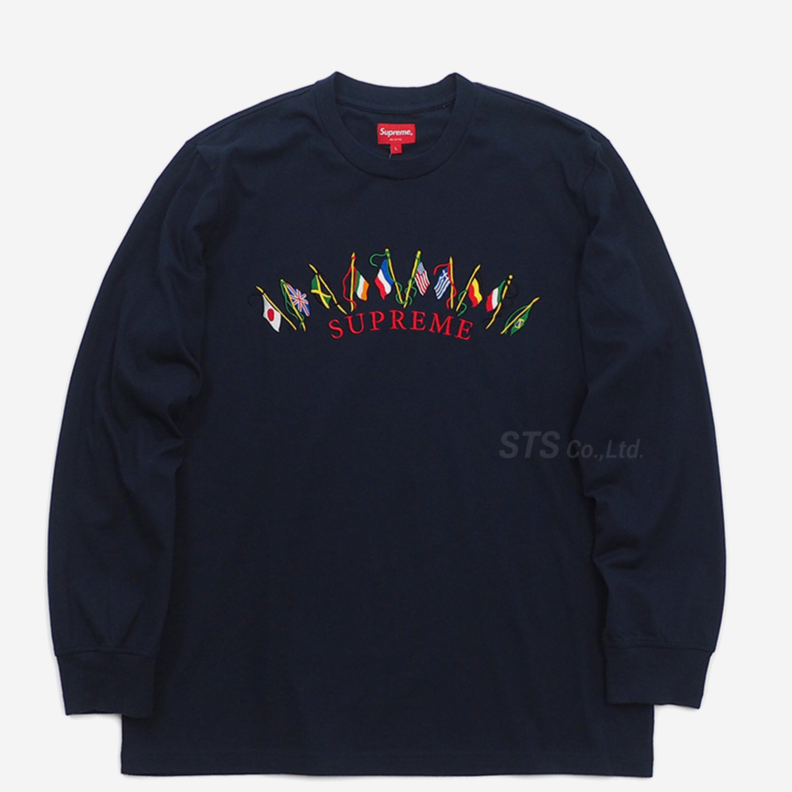 supreme flags L/S TOP 希少Lサイズ-