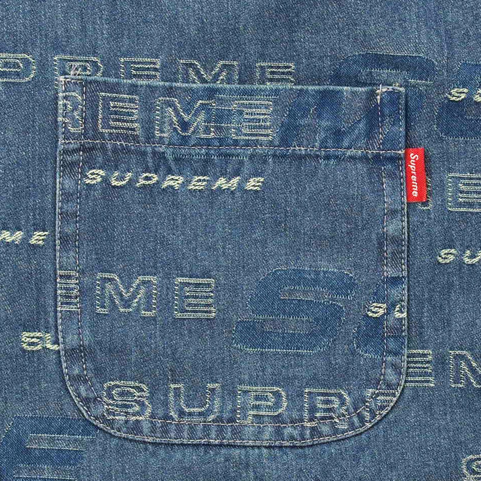 Supreme - Dimensions Logo Denim Shirt - UG.SHAFT