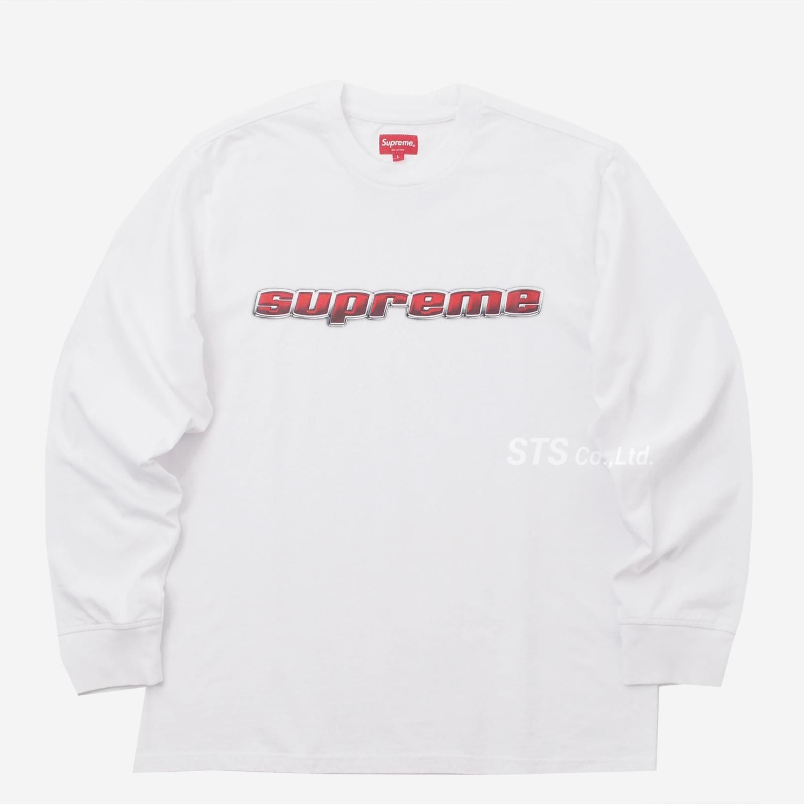 supreme chrome logo long sleeve t 値下げ不可 Supreme - Chrome Logo L/S Top - UG.SHAFT