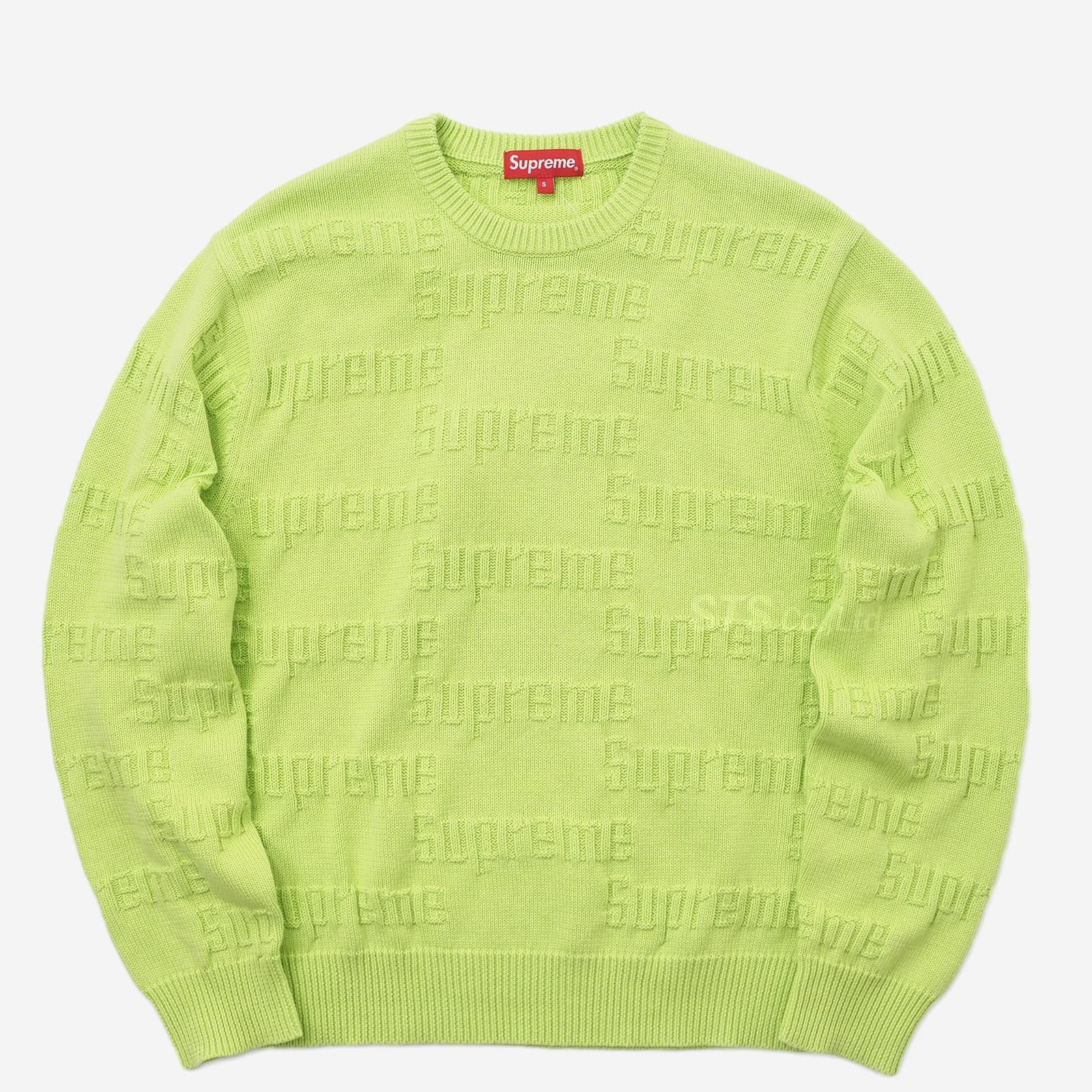 supreme raised logo sweater