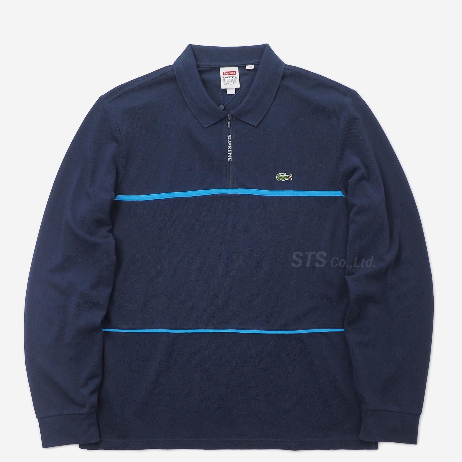 Supreme/LACOSTE Pique Zip L/S Polo - UG.SHAFT