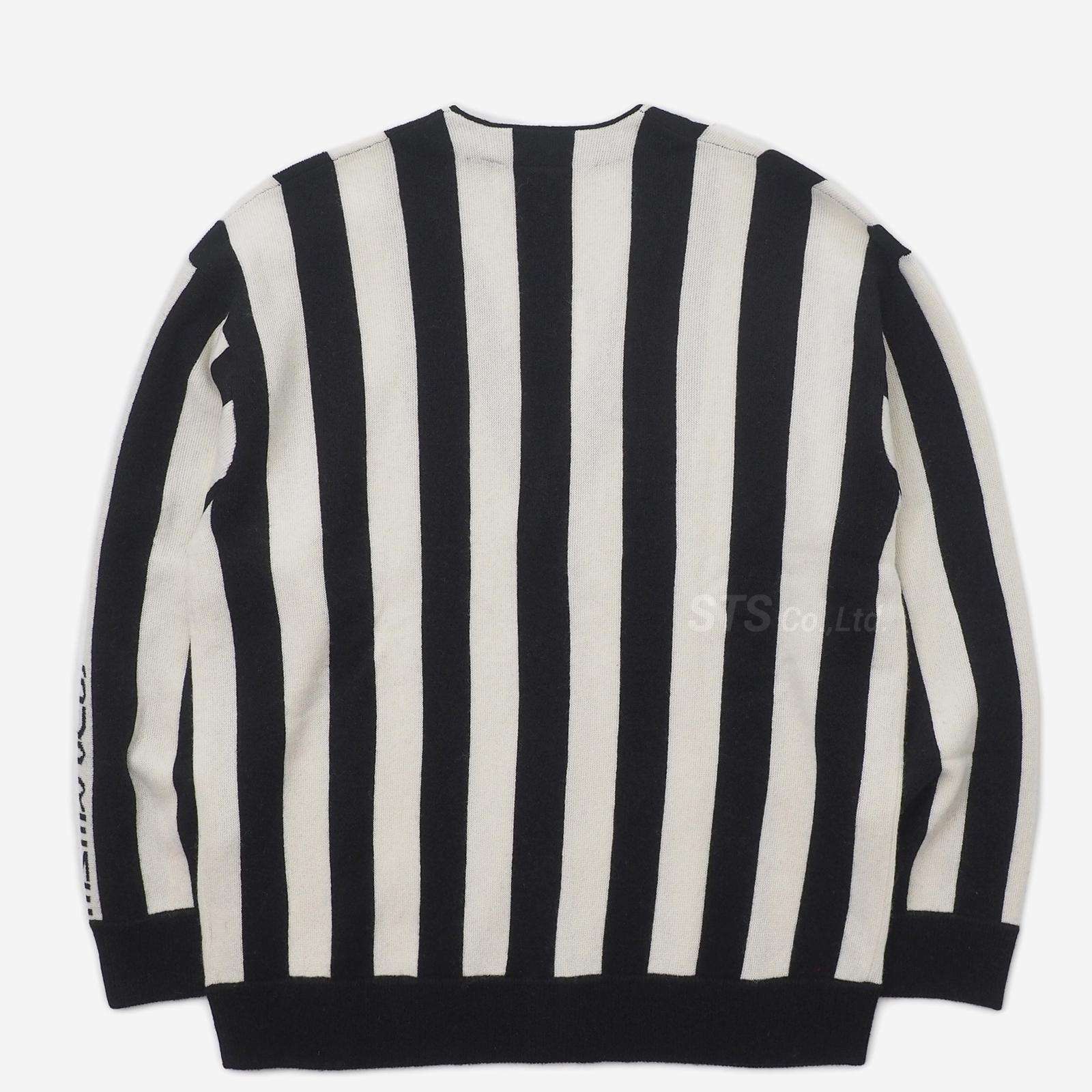 サイズS supreme LACOSTE stripe cardigan