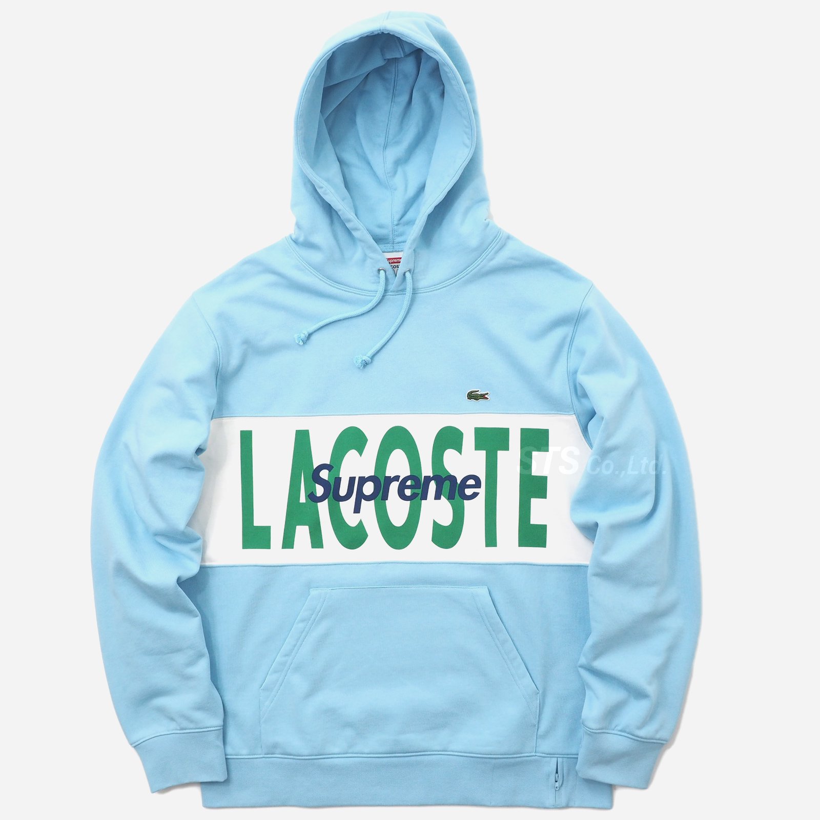 Supreme/LACOSTE Logo Panel Hooded Sweatshirt - UG.SHAFT