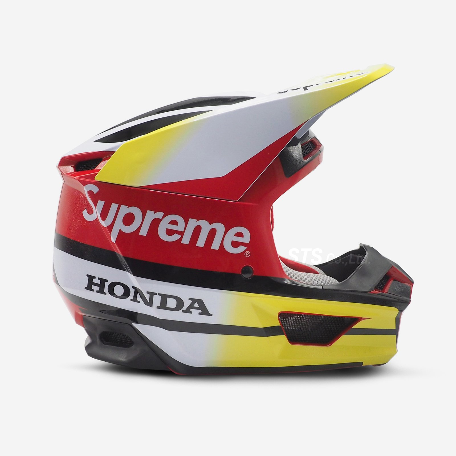 M Supreme Honda Fox Racing V1 helmet Red