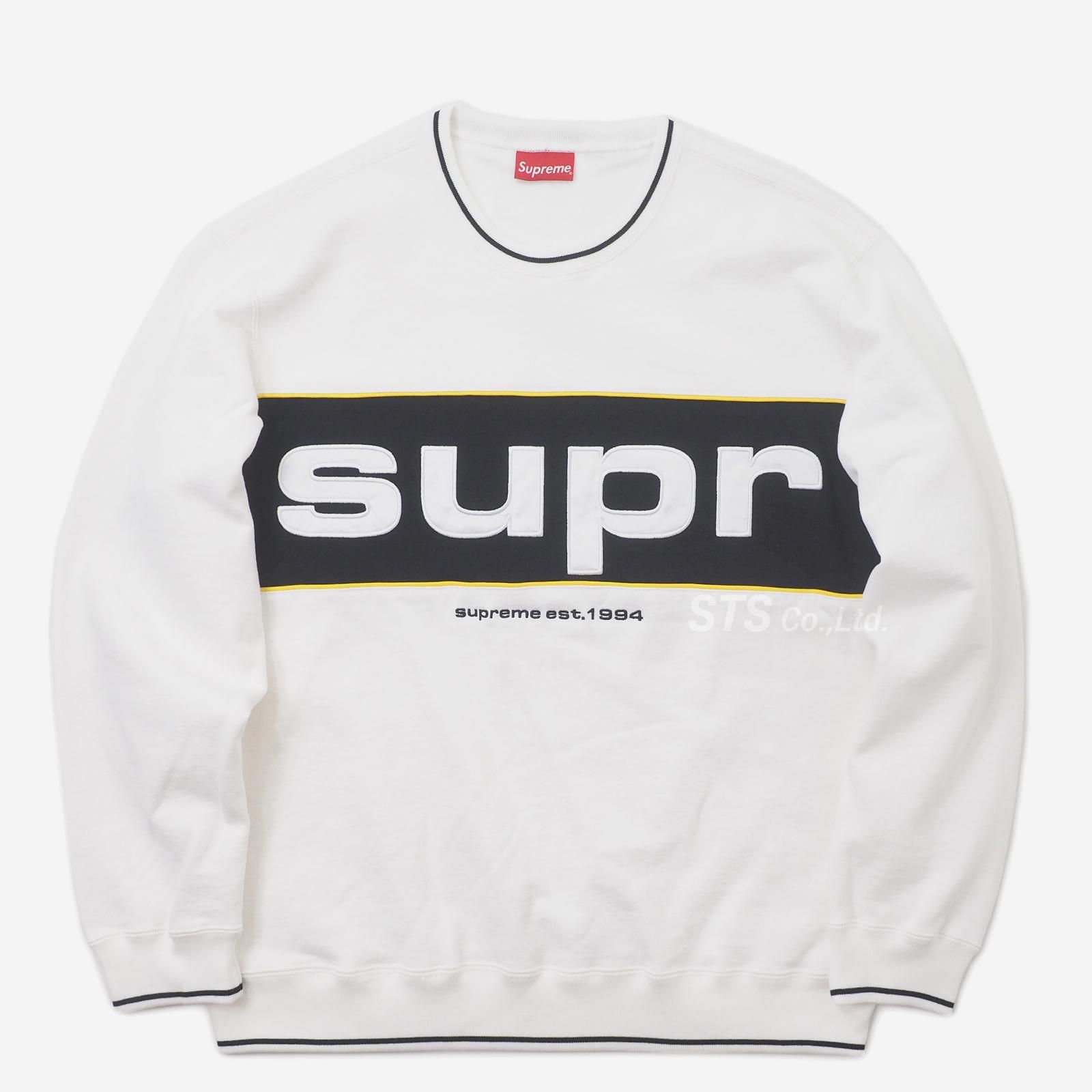 supreme Piping Crewneck  Mサイズ  黒