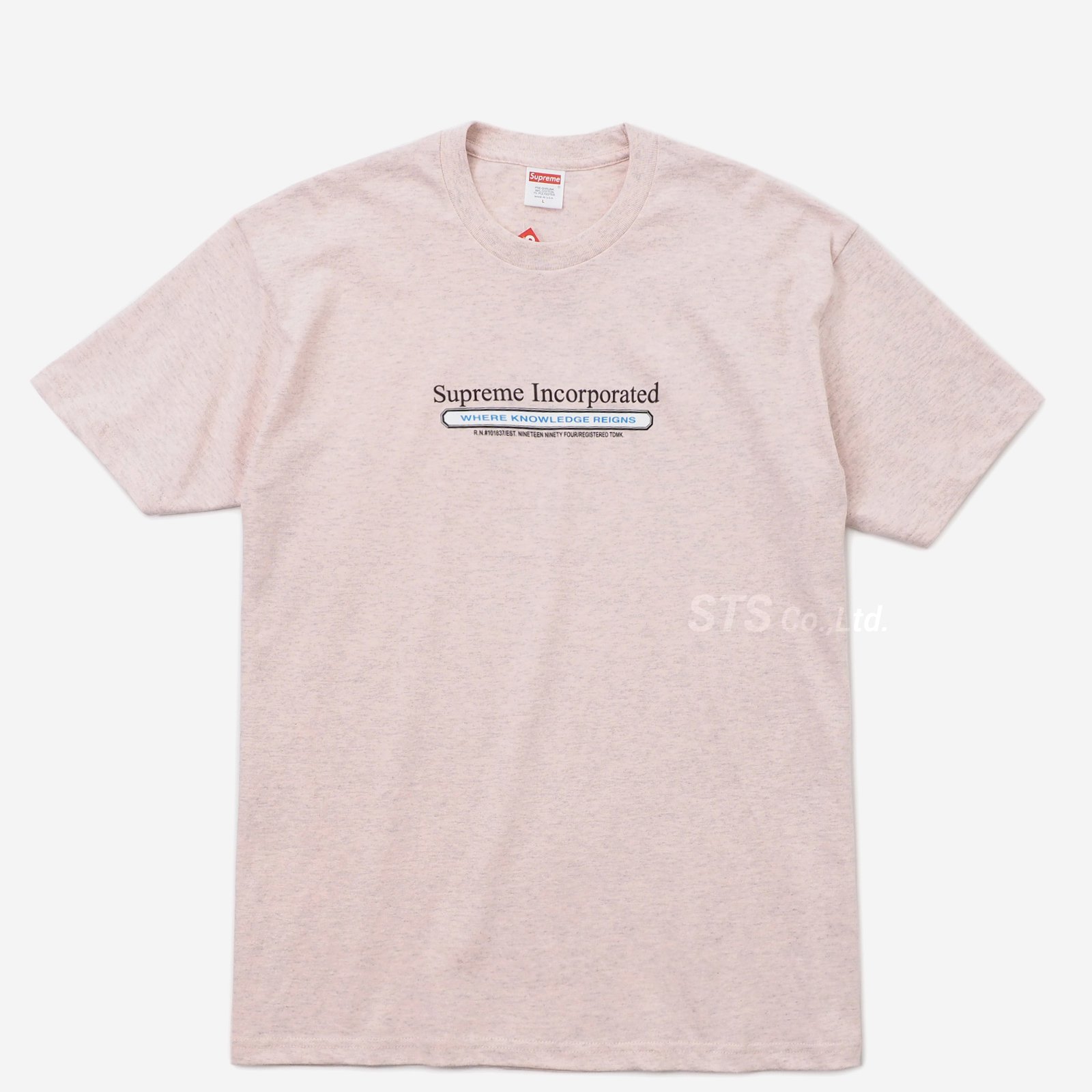 美品 Supreme Incorporated Tee   Light Pink