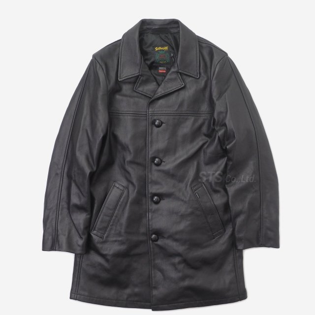 Supreme/Schott Leather Overcoat