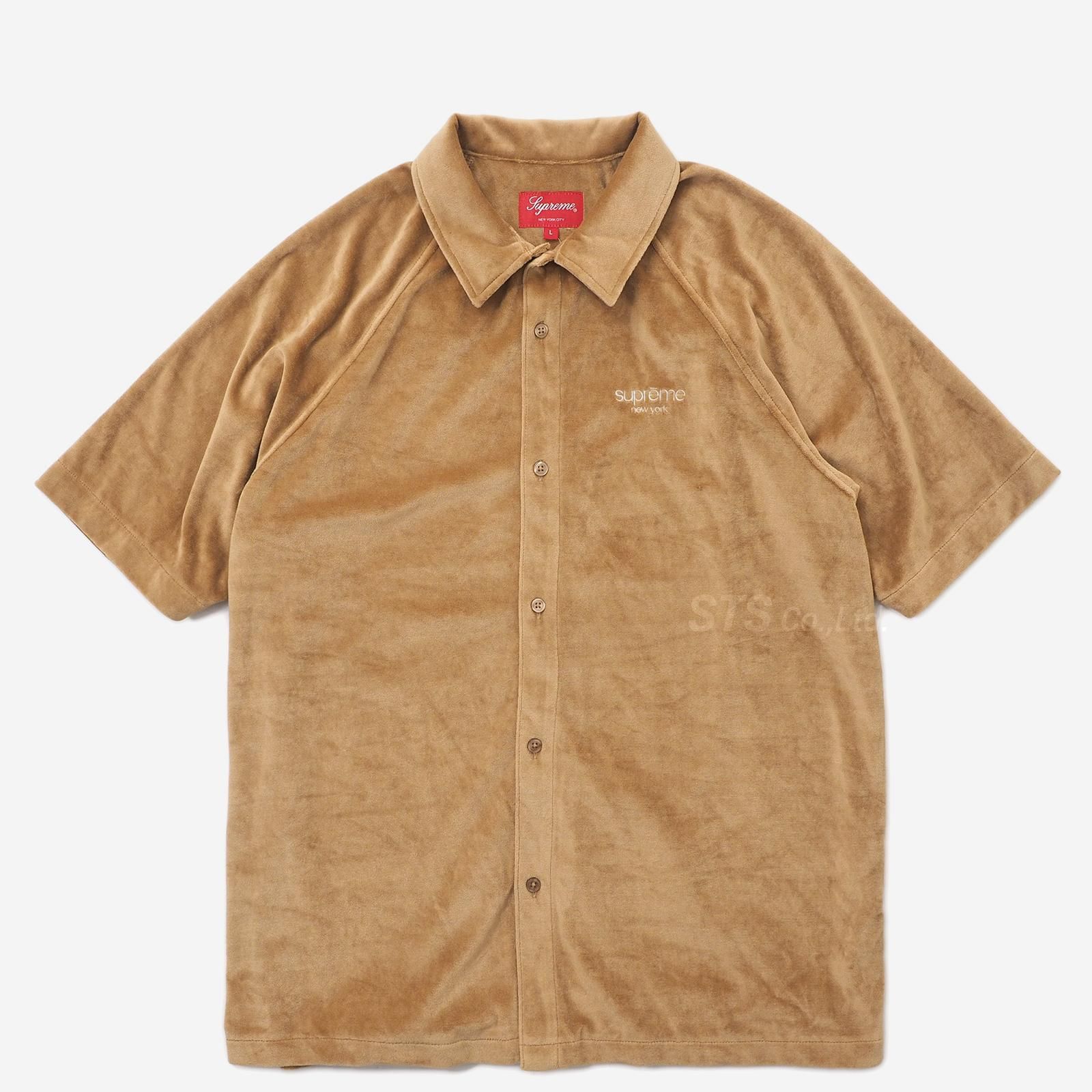 supreme ベロア半袖シャツ | www.fleettracktz.com