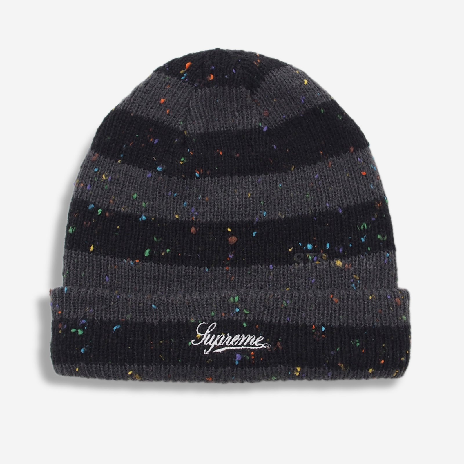 Supreme Colored Speckle Beanie ブラック 18aw