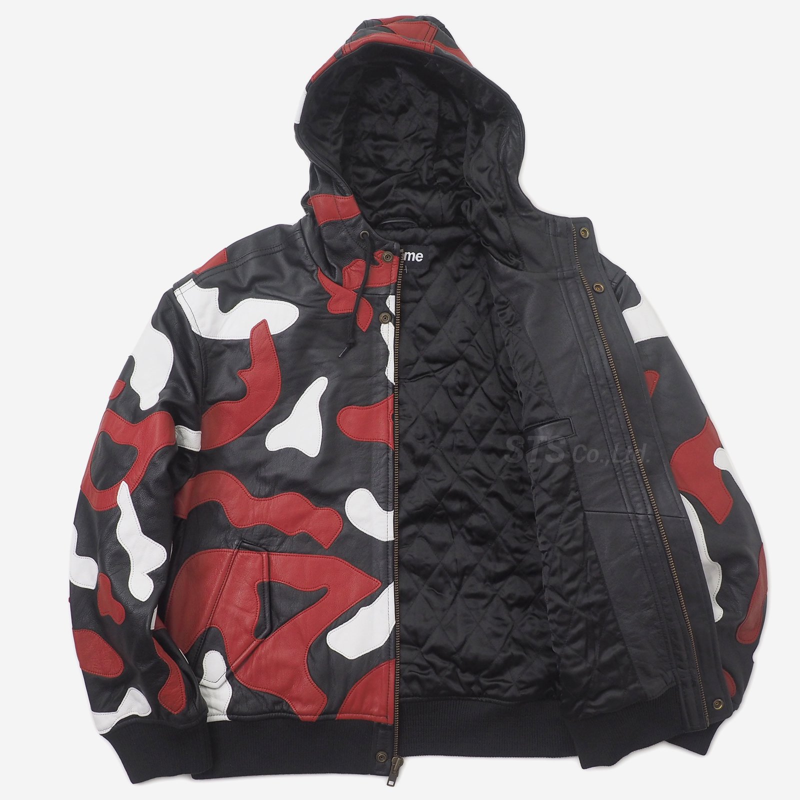 Supreme - Camo Leather Hooded Jacket - UG.SHAFT