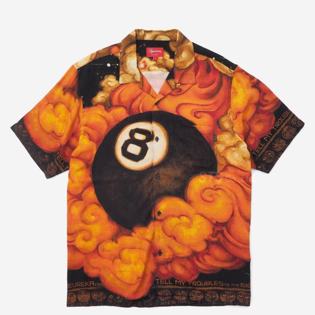 Martin Wong/Supreme 8-Ball Rayon S/S  Shirt