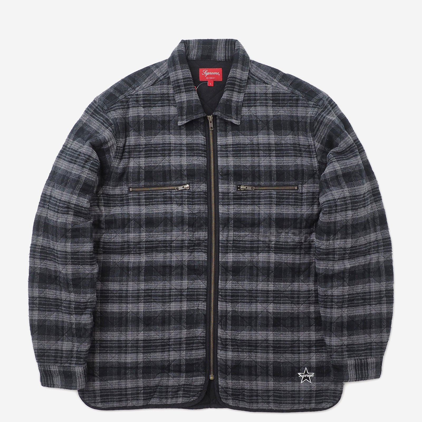 【Lサイズ送料込】Quilted Plaid Flannel Shirt