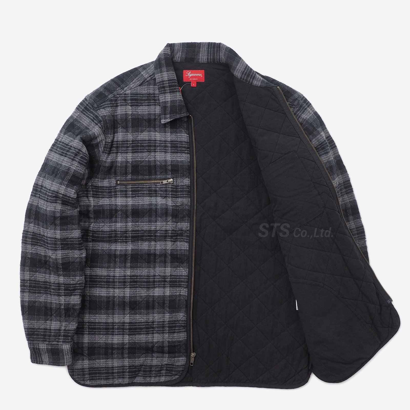 Supreme - Quilted Plaid Zip Up Shirt - UG.SHAFT