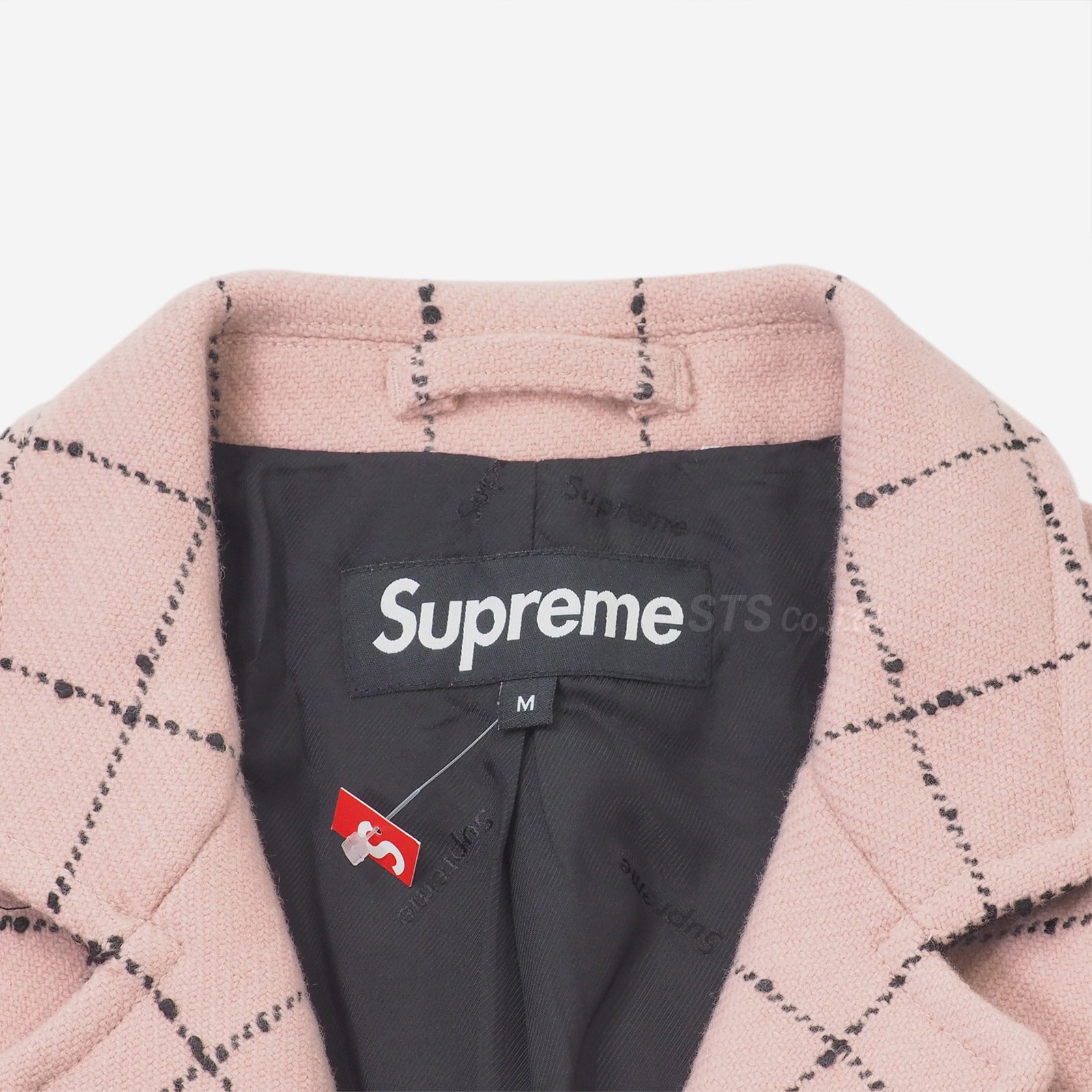 supreme Wool Windowpane Overcoat チェスター-