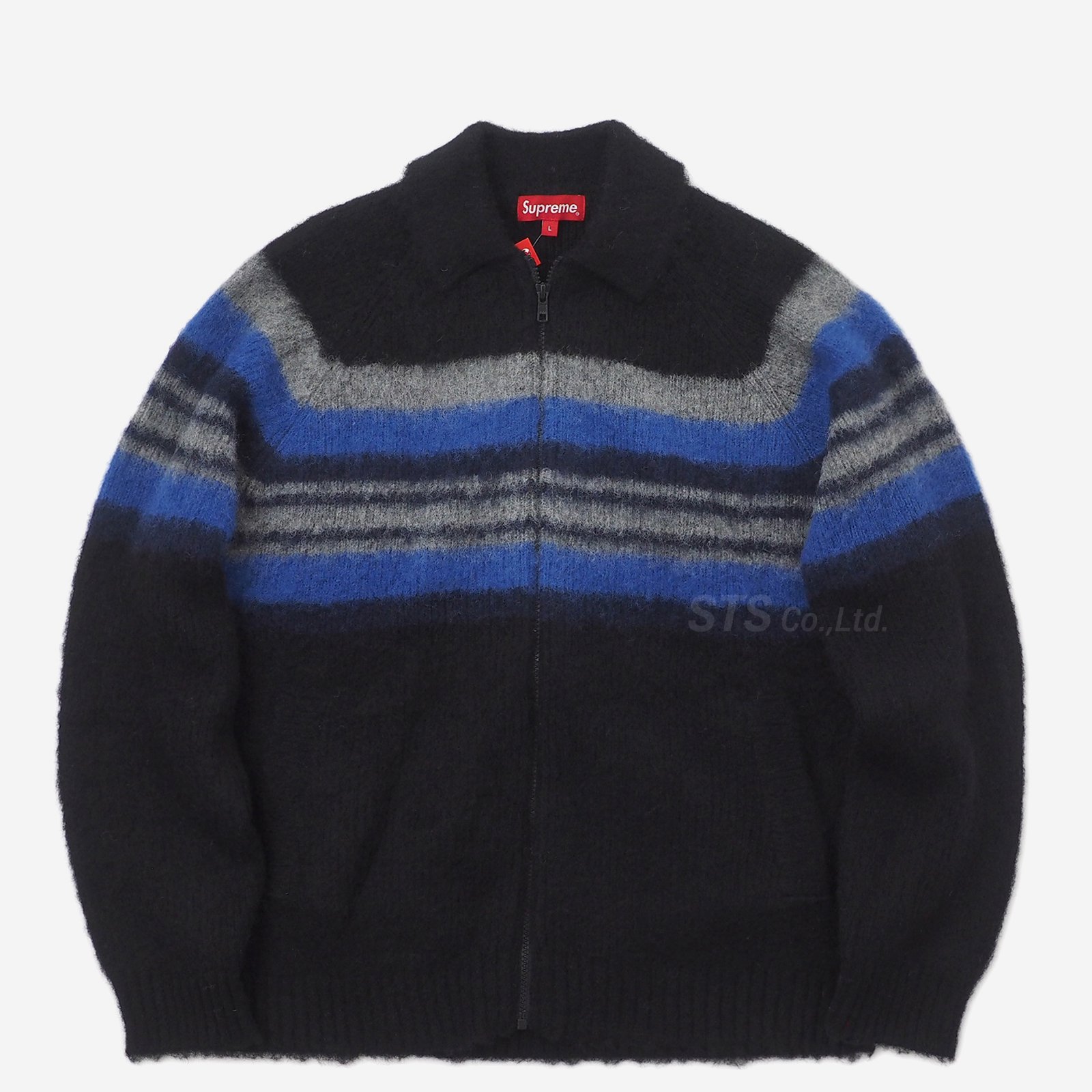 【L】 Supreme Brushed Wool Zip Up Sweater