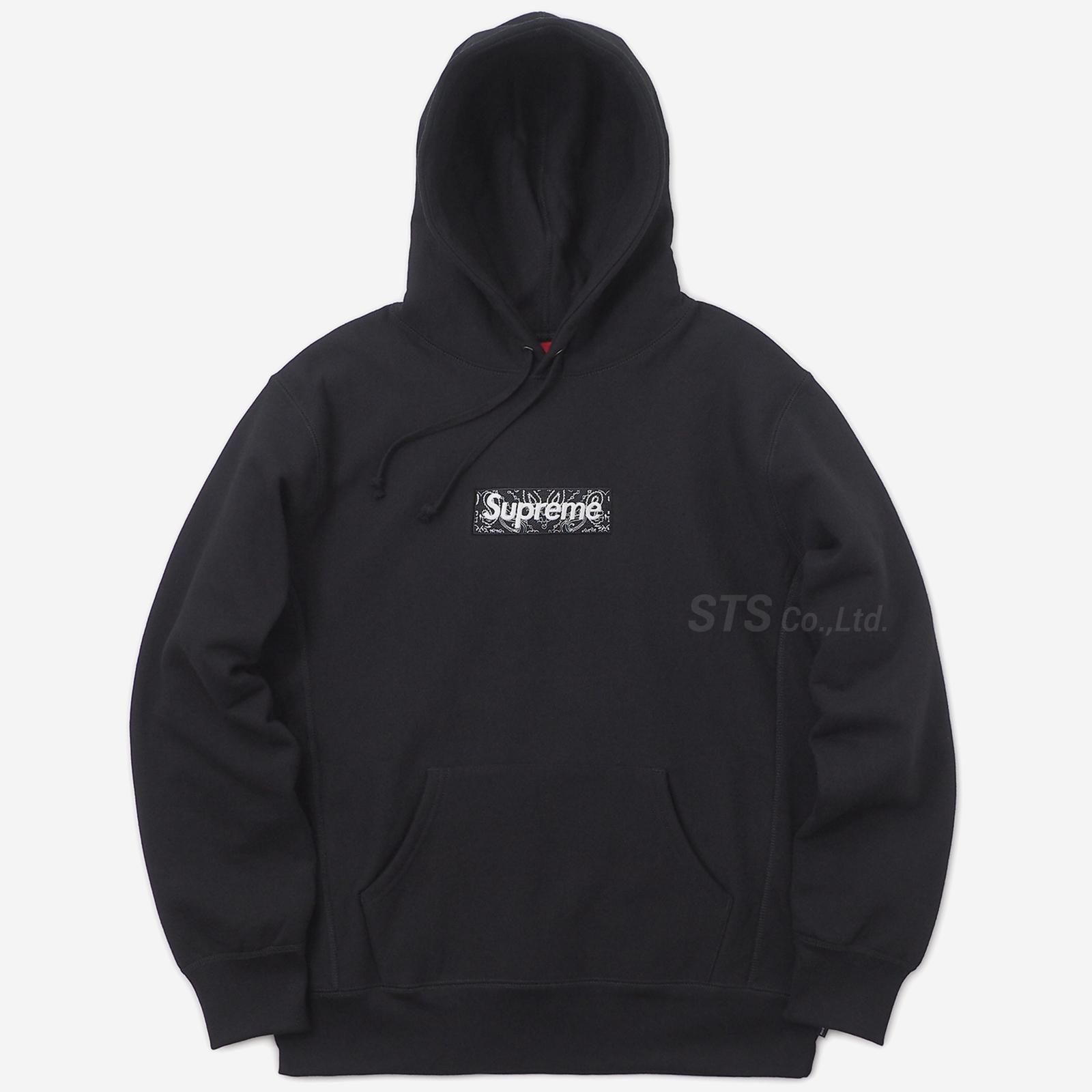 supreme black box hoodie