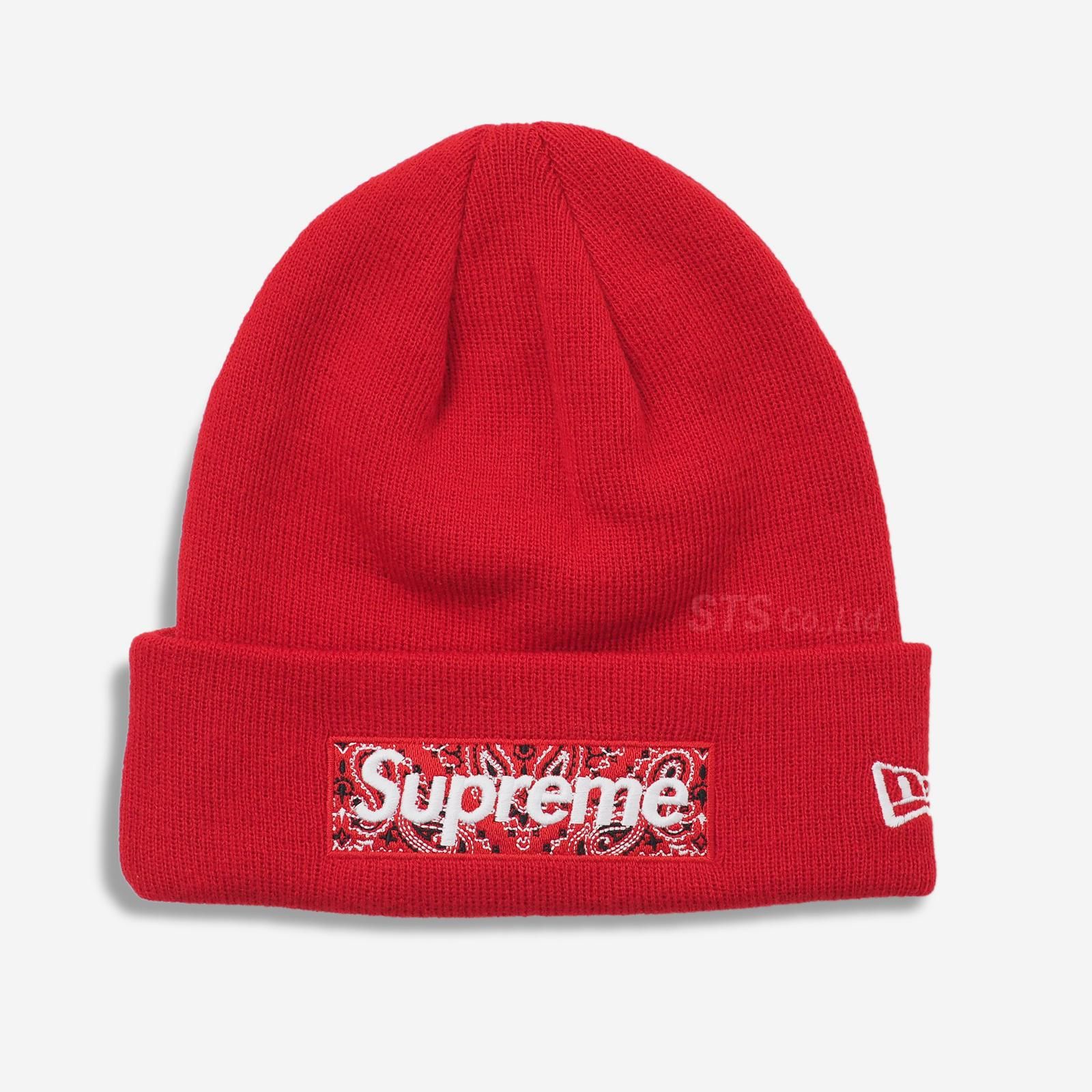 supreme New Era Bandana Box Logo Beanie-hybridautomotive.com