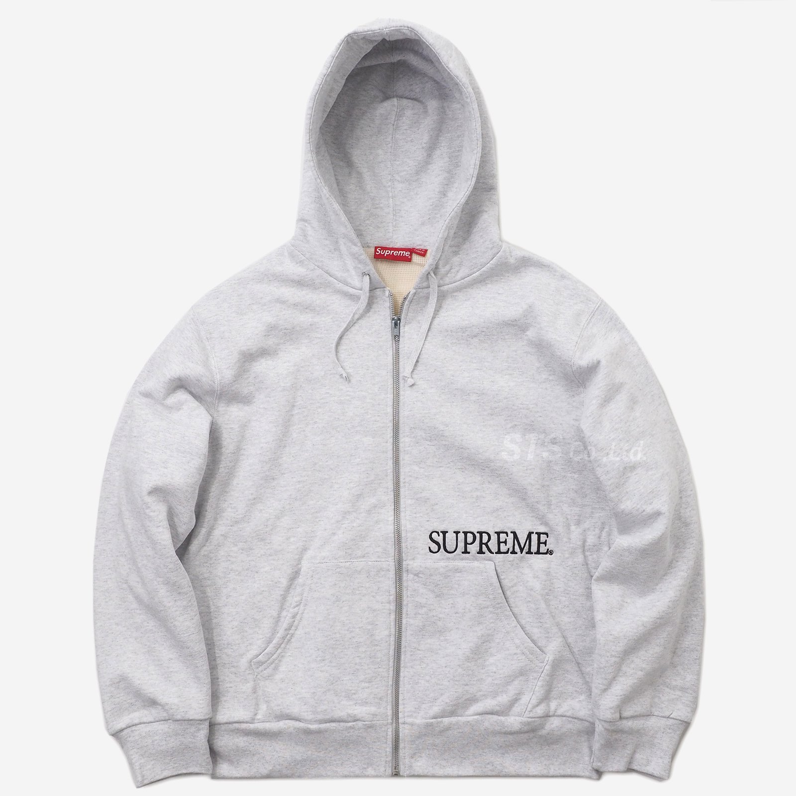 Supreme - Thermal Zip Up Hooded Sweatshirt - UG.SHAFT