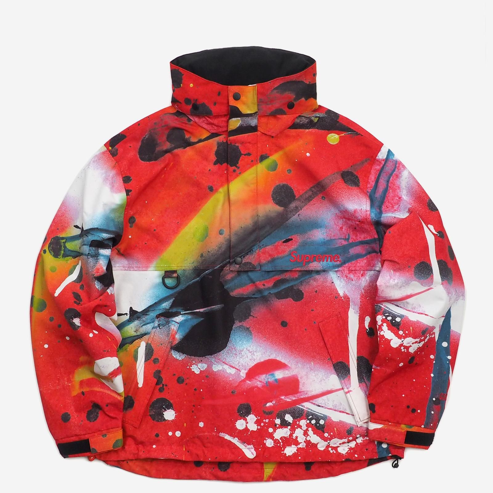 supreme gore-Tex anorak red multi small - ナイロンジャケット