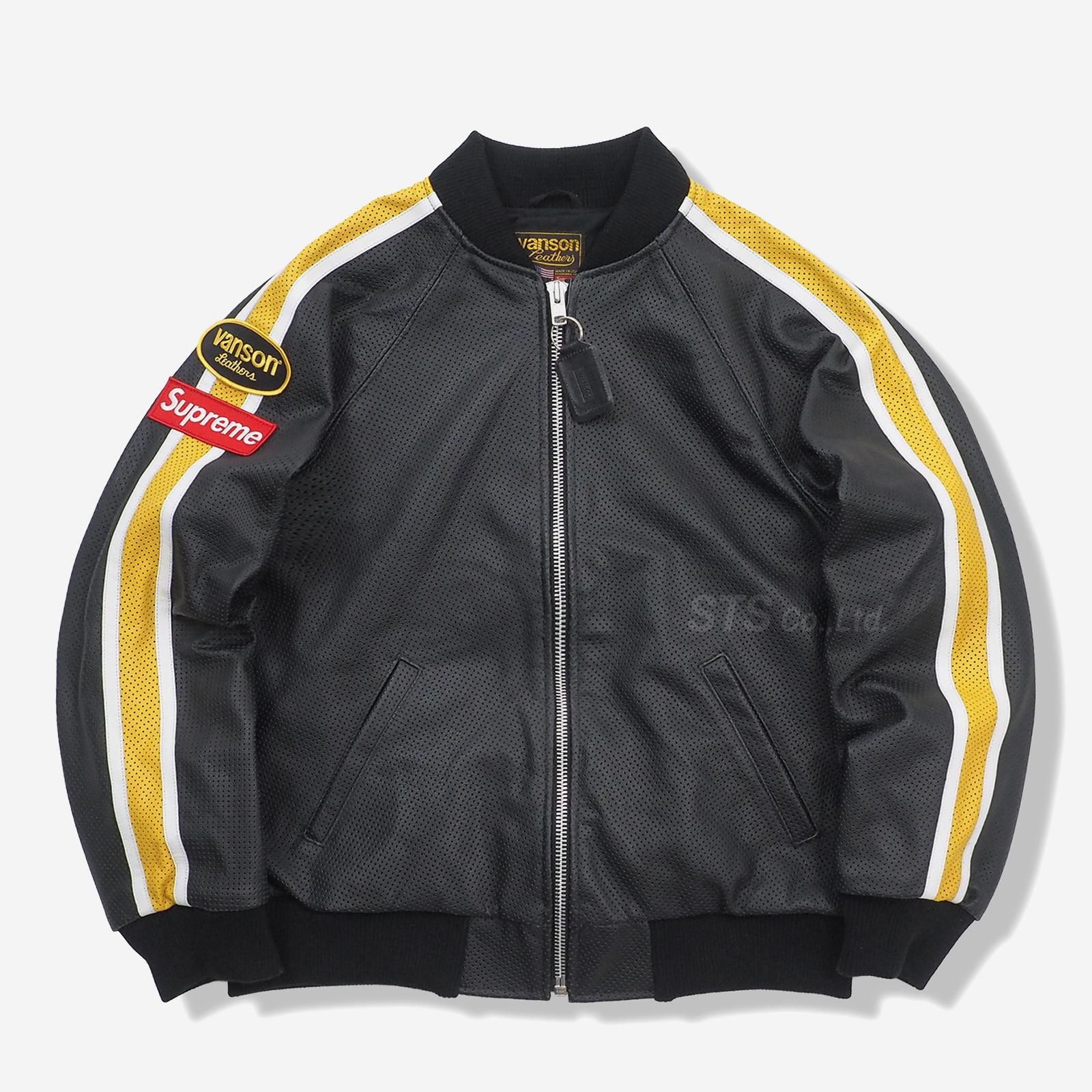 Supreme/Vanson Leathers Perforated Bomber Jacket - UG.SHAFT