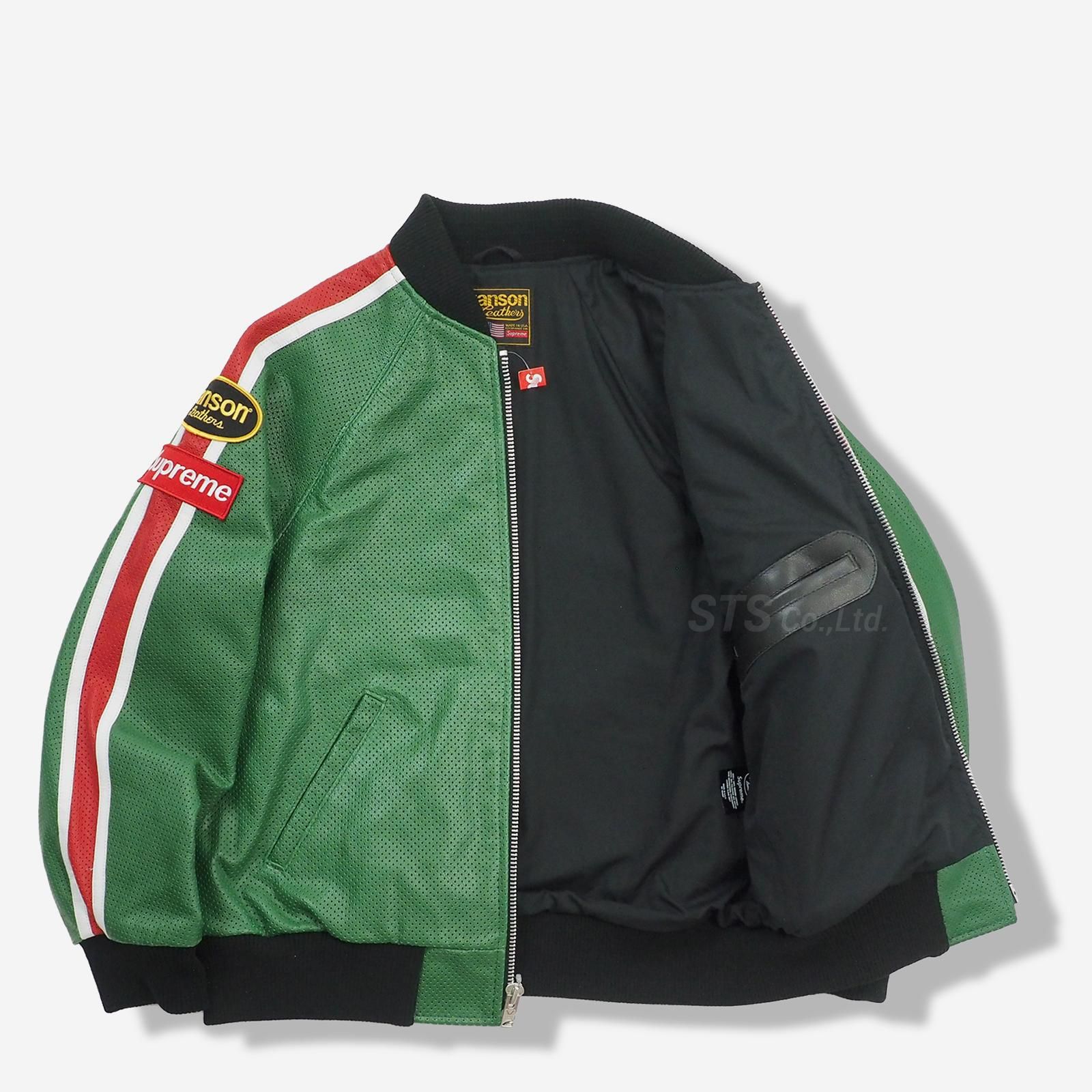 Supreme/Vanson Leathers Perforated Bomber Jacket - UG.SHAFT