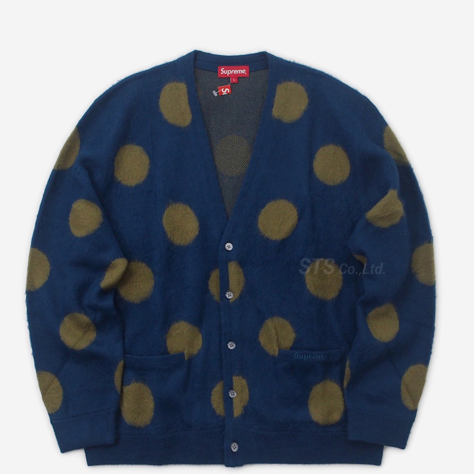 人気カラーの Supreme Brushed Polka Dot Cardigan ecousarecycling.com