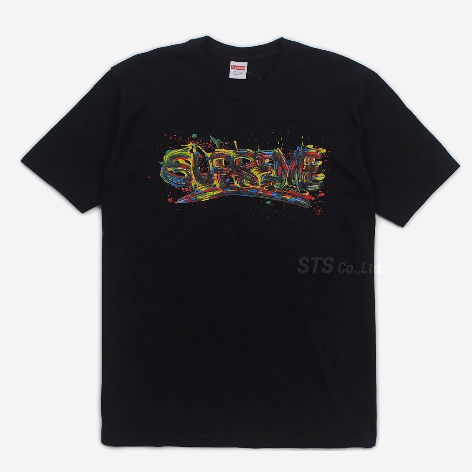 supreme ペイント ロゴ Tシャツ  M新品です