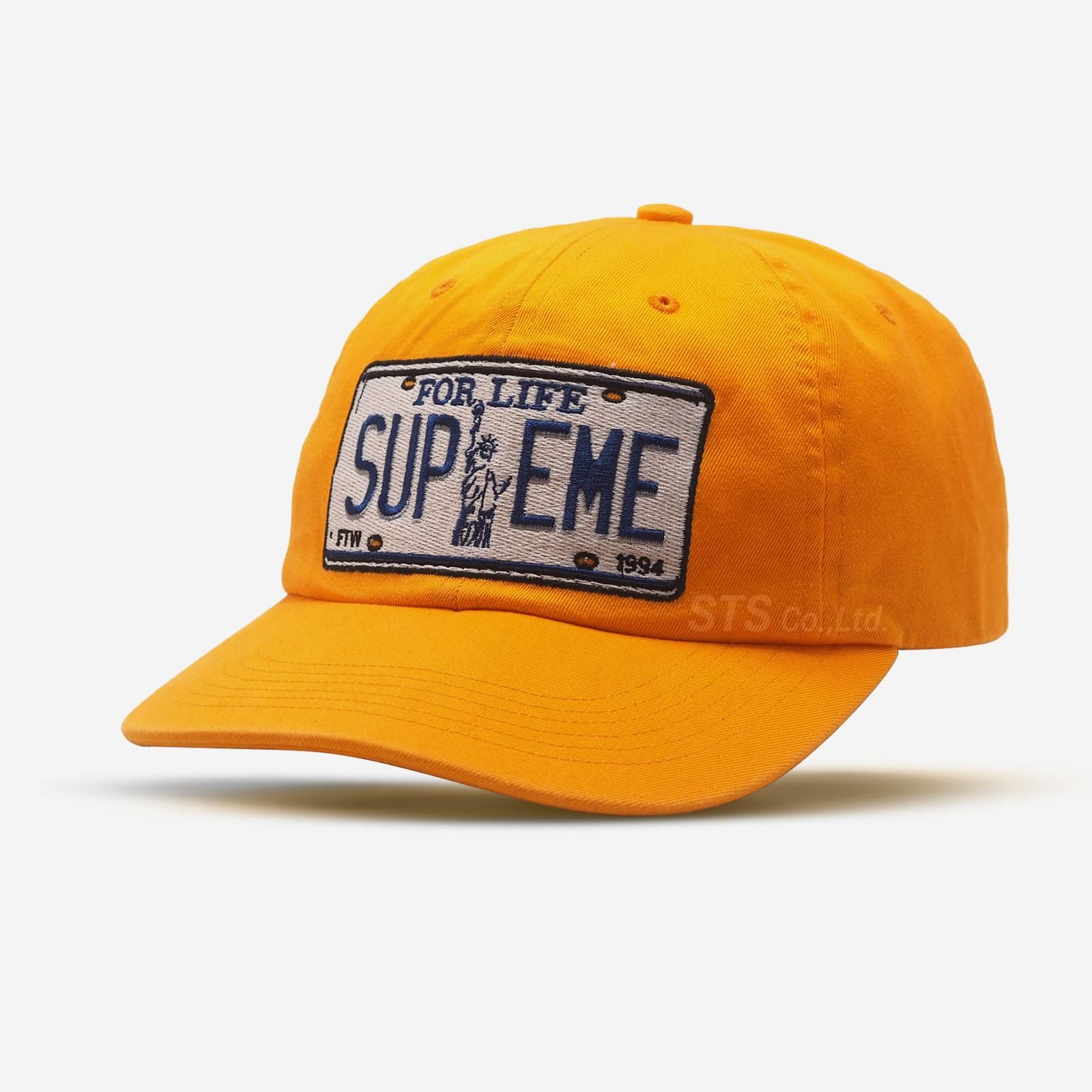 Supreme License Plate 6-Panel (FW25) Black - SS25 - US