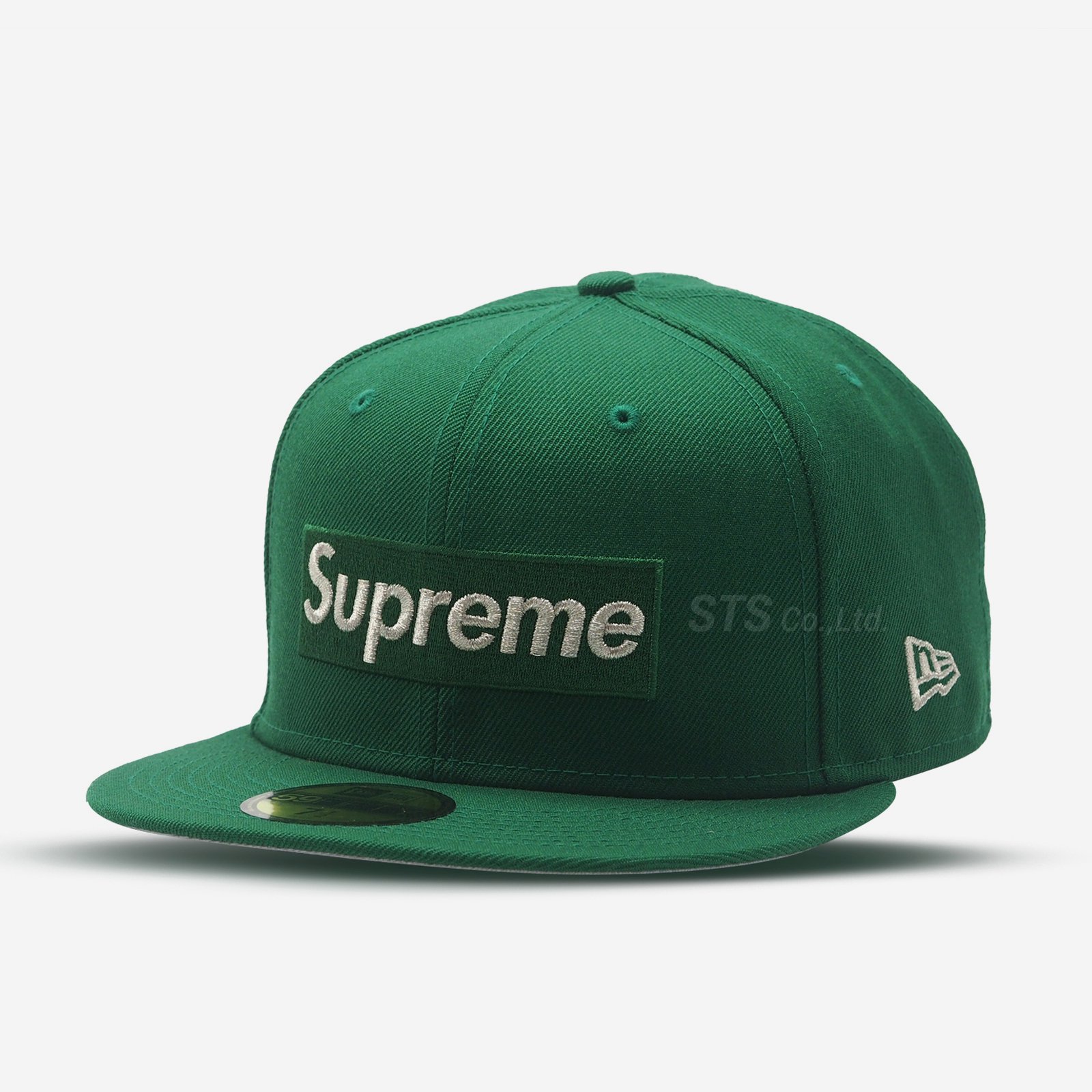 Supreme New Era $1M Metallic Box Logo Cap Green Fitted 7 3/8 