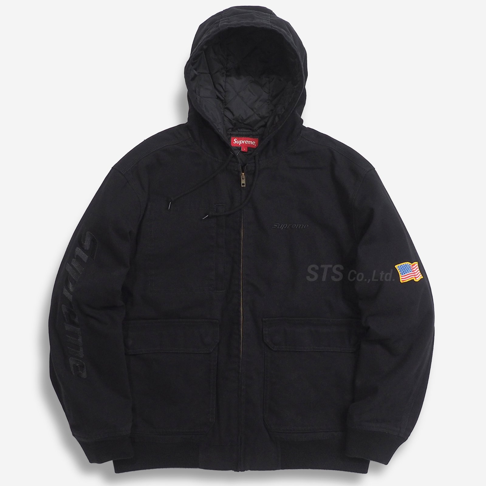 ブルゾンsupreme 2-tone hood work jacketワークジャケット黒
