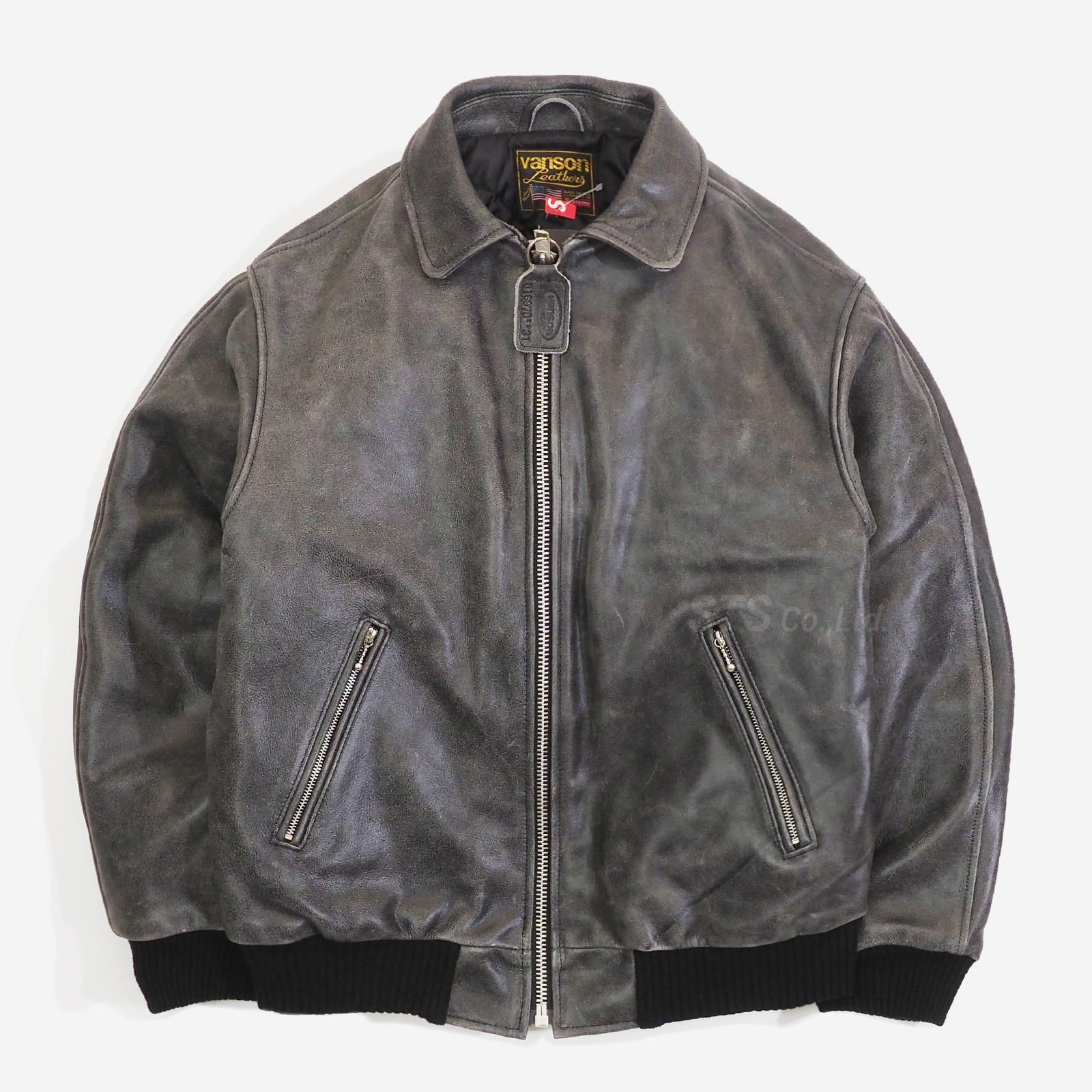 Supreme vanson Leathers Worn Jacket ブルゾン