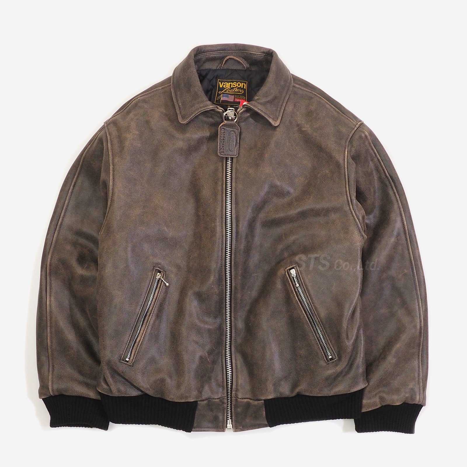 Supreme Vanson Leathers Worn Leather Jacket シュプリーム www