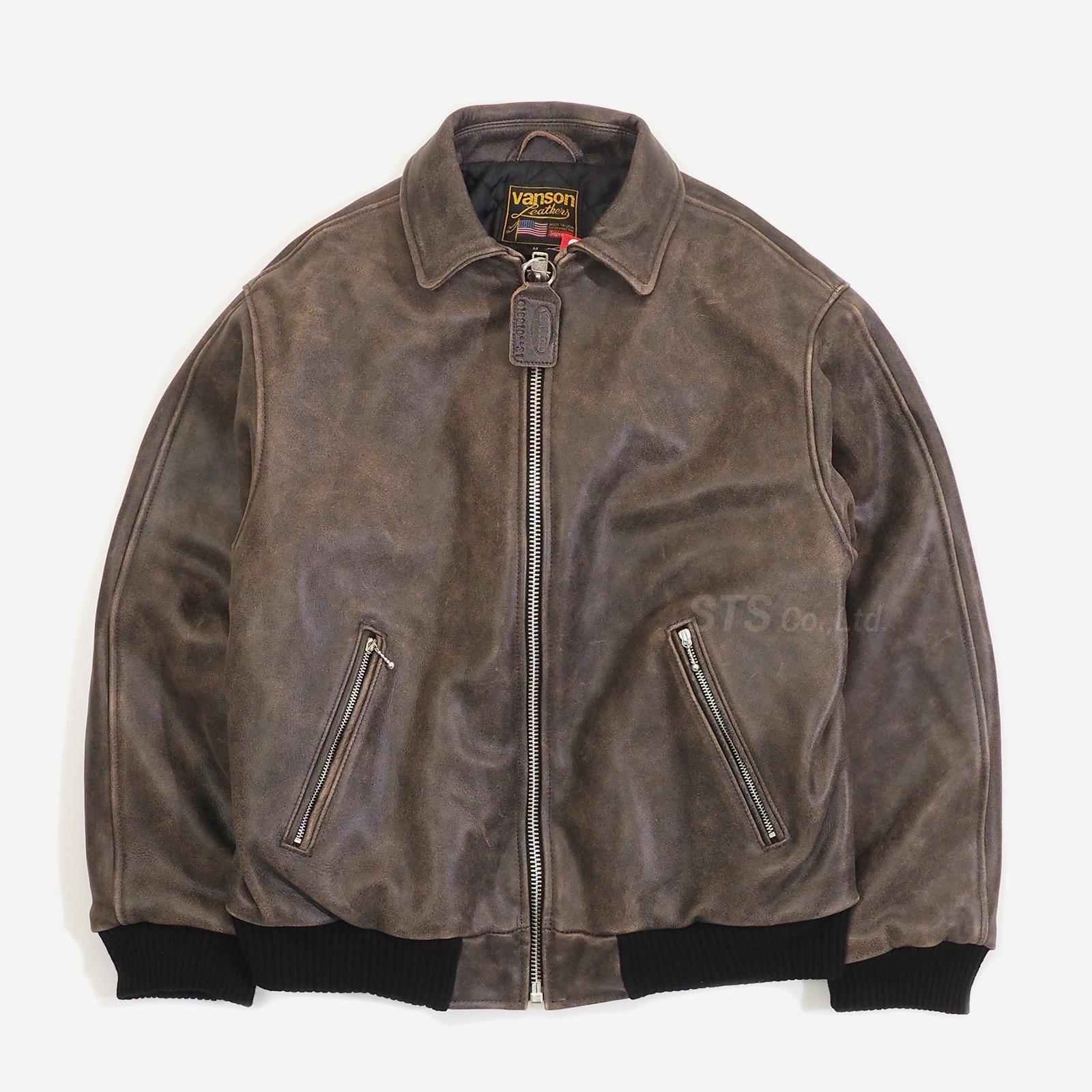 Supreme/Vanson Worn Leather Jacket - UG.SHAFT