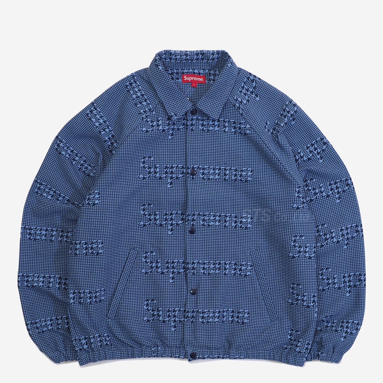 Supreme Houndstooth Logos Snap セットアップ