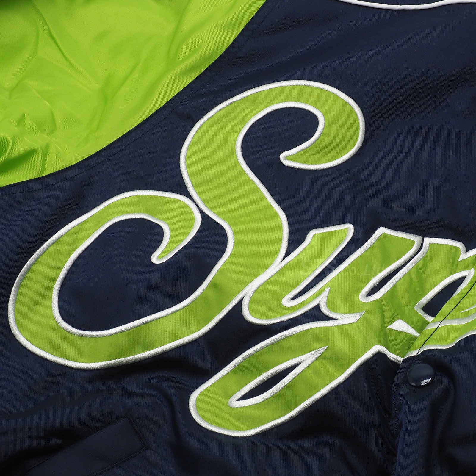 Supreme - Contrast Script Varsity Jacket - UG.SHAFT